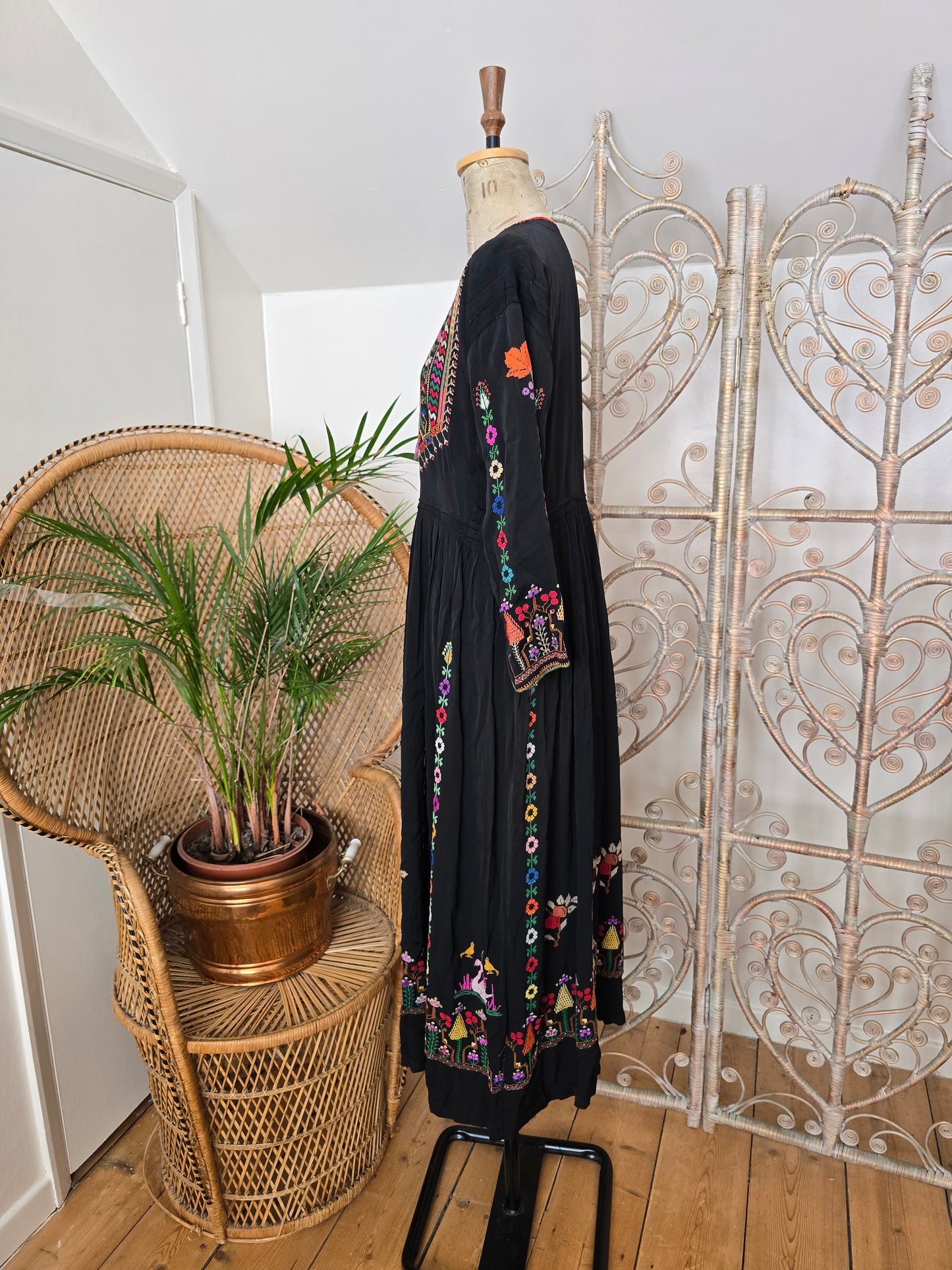 Vintage Syrian embroidered dress