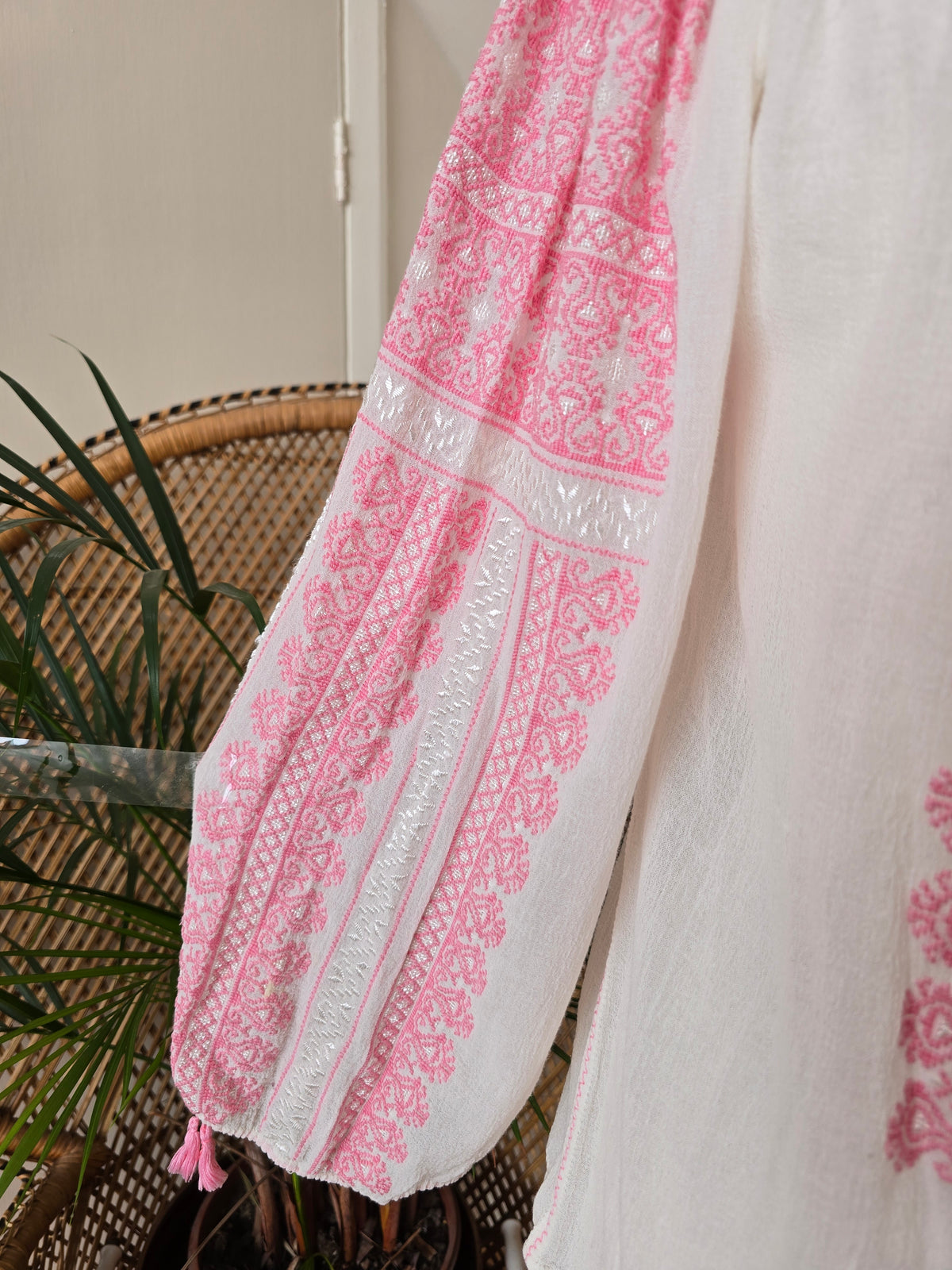 Vintage Romanian cheesecloth blouse