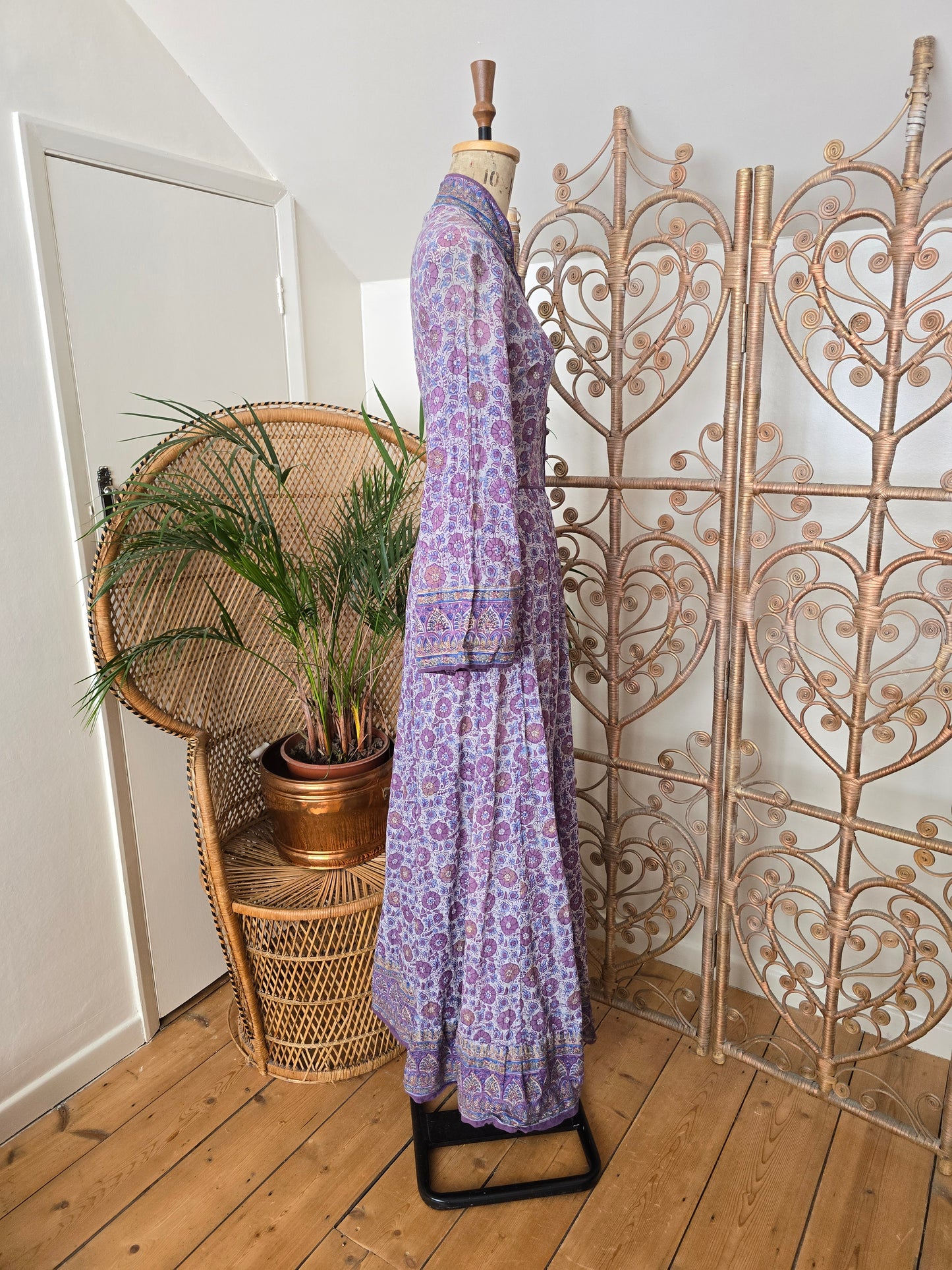 Vintage Anokhi indian 70s maxi dress
