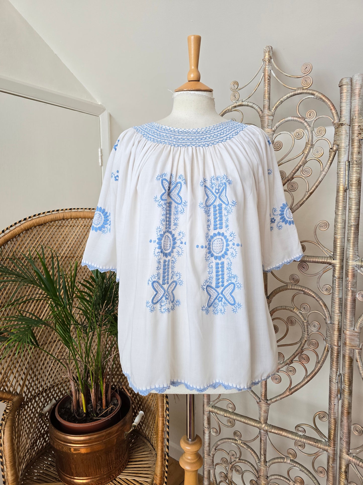 Vintage embroidered blouse