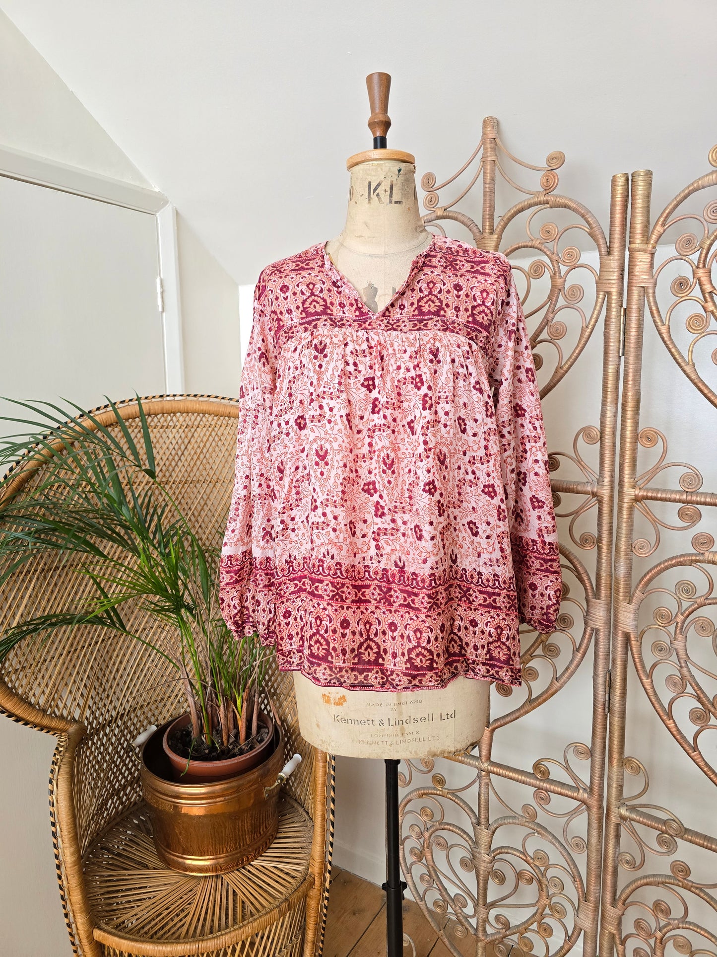 Vintage silk Indian blouse