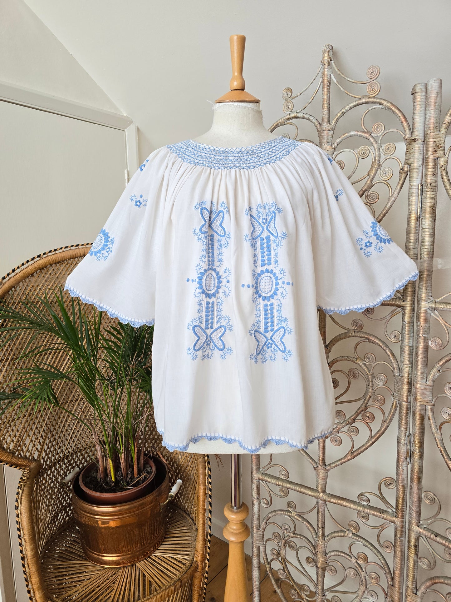 Vintage embroidered blouse