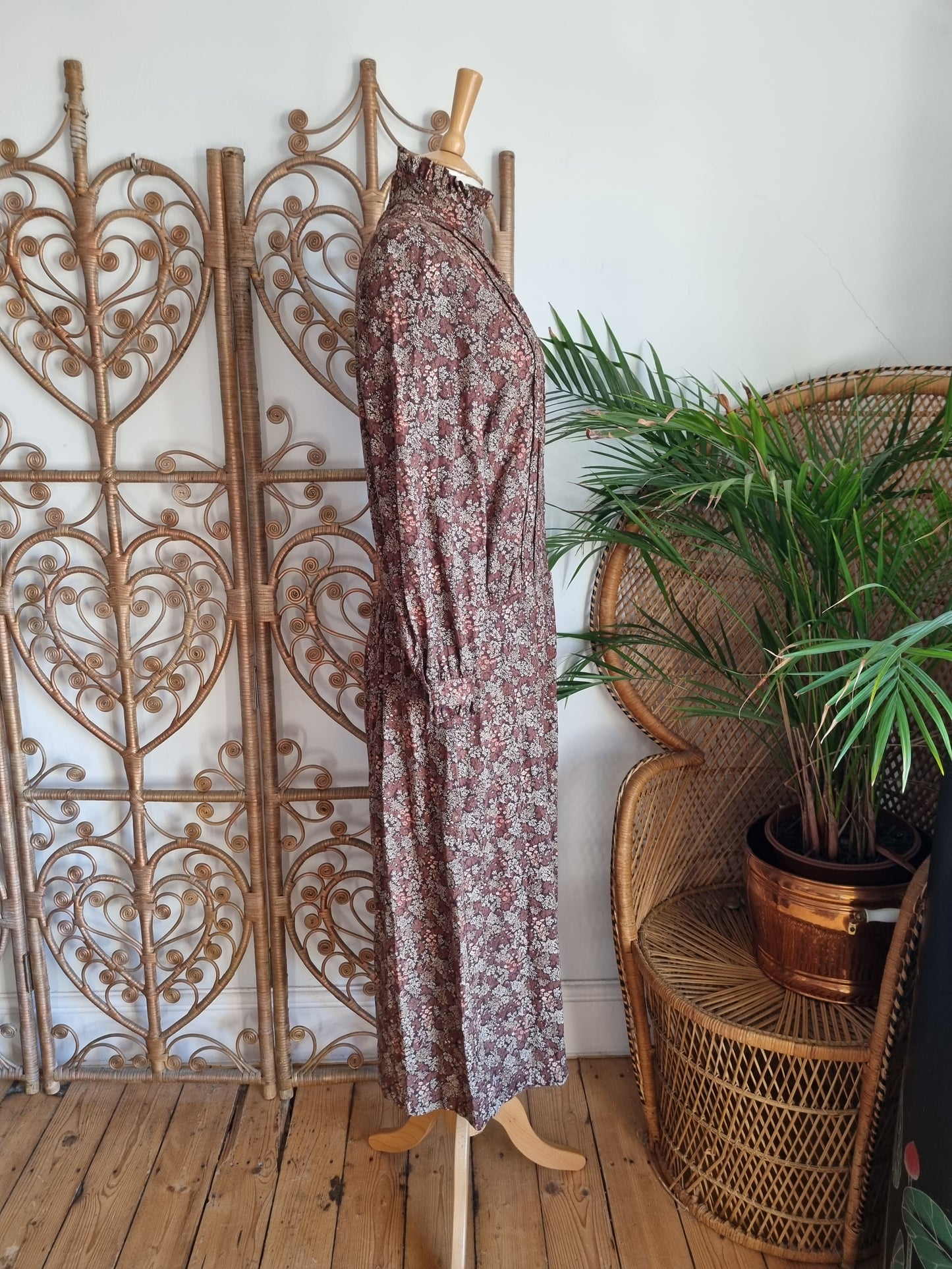 Vintage Noyadd rhulen cotton 70s dress