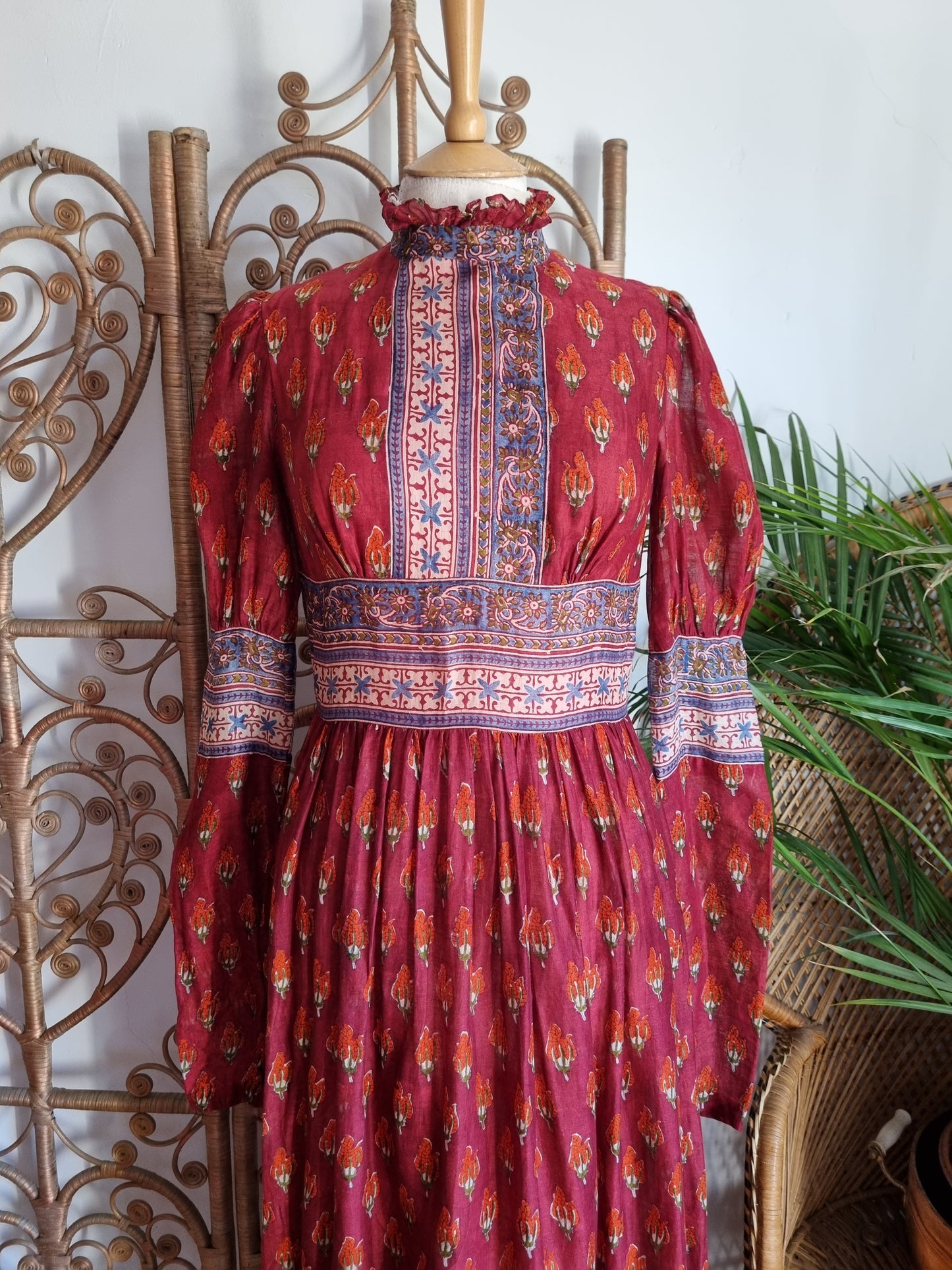 Vintage Indian 70s maxi dress