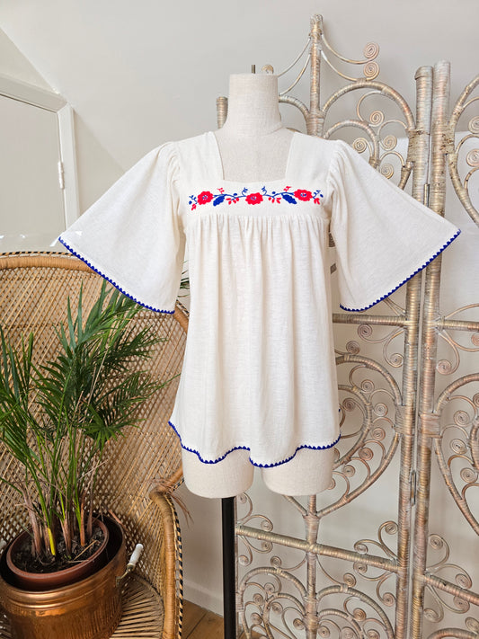 Vintage embroidered blouse