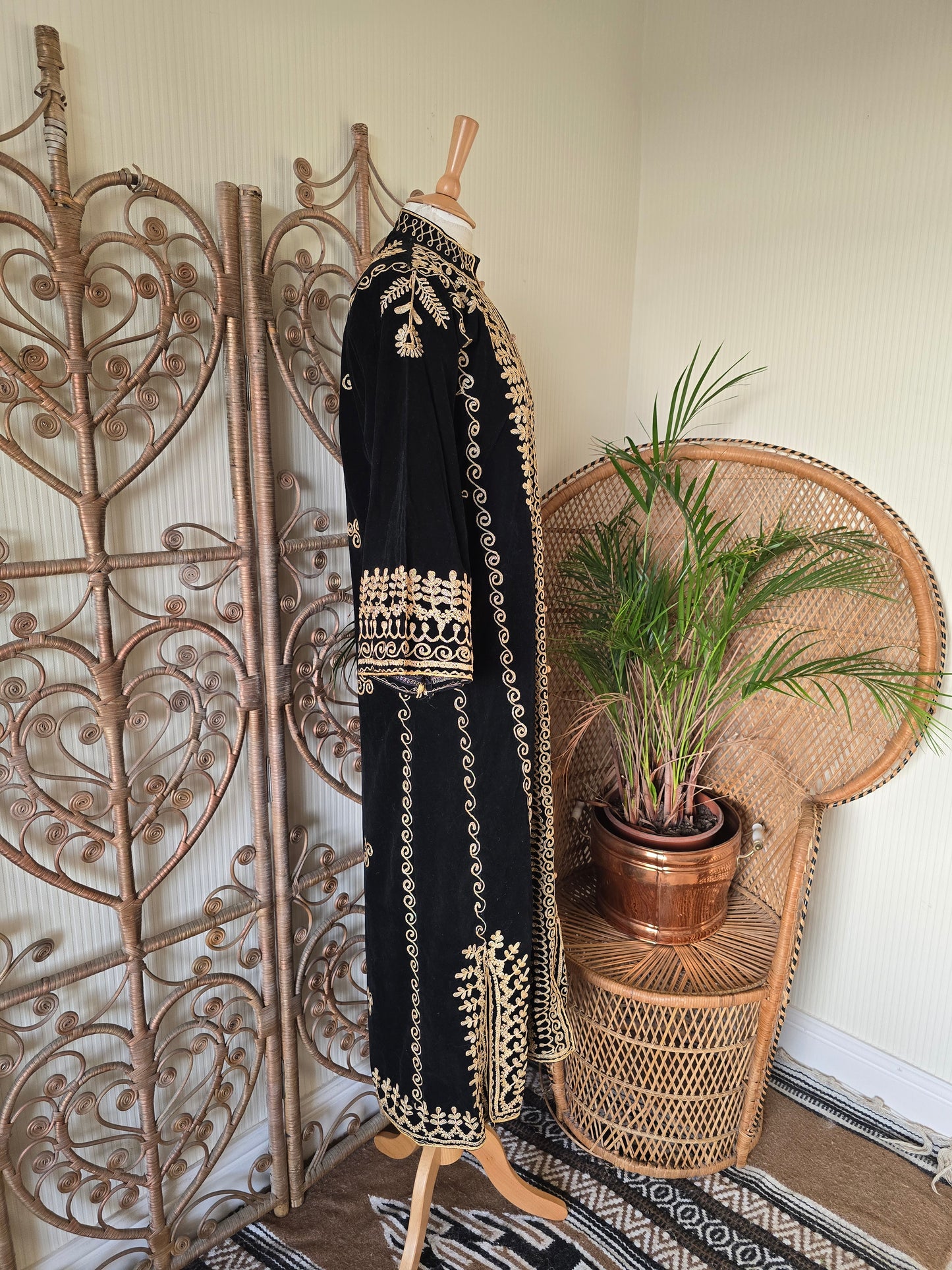 Vintage black velvet jacket