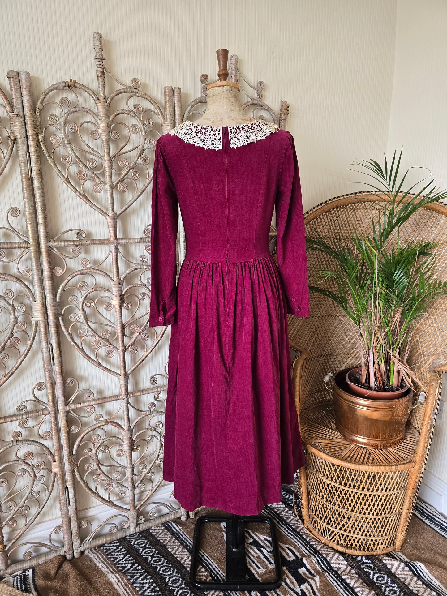Vintage needlecord Laura Ashley dress