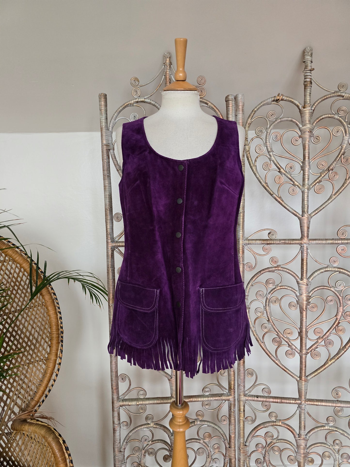 Vintage suede tunic