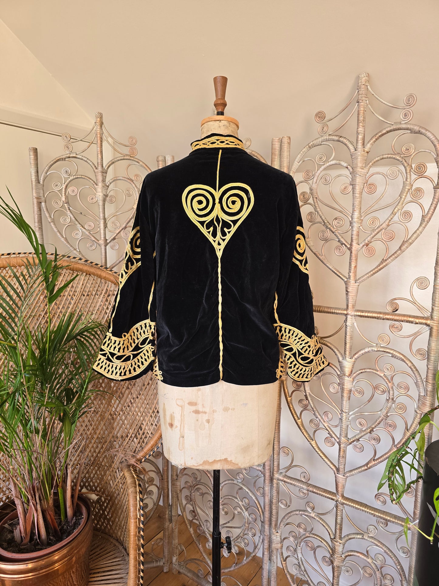 Vintage velvet tunic top