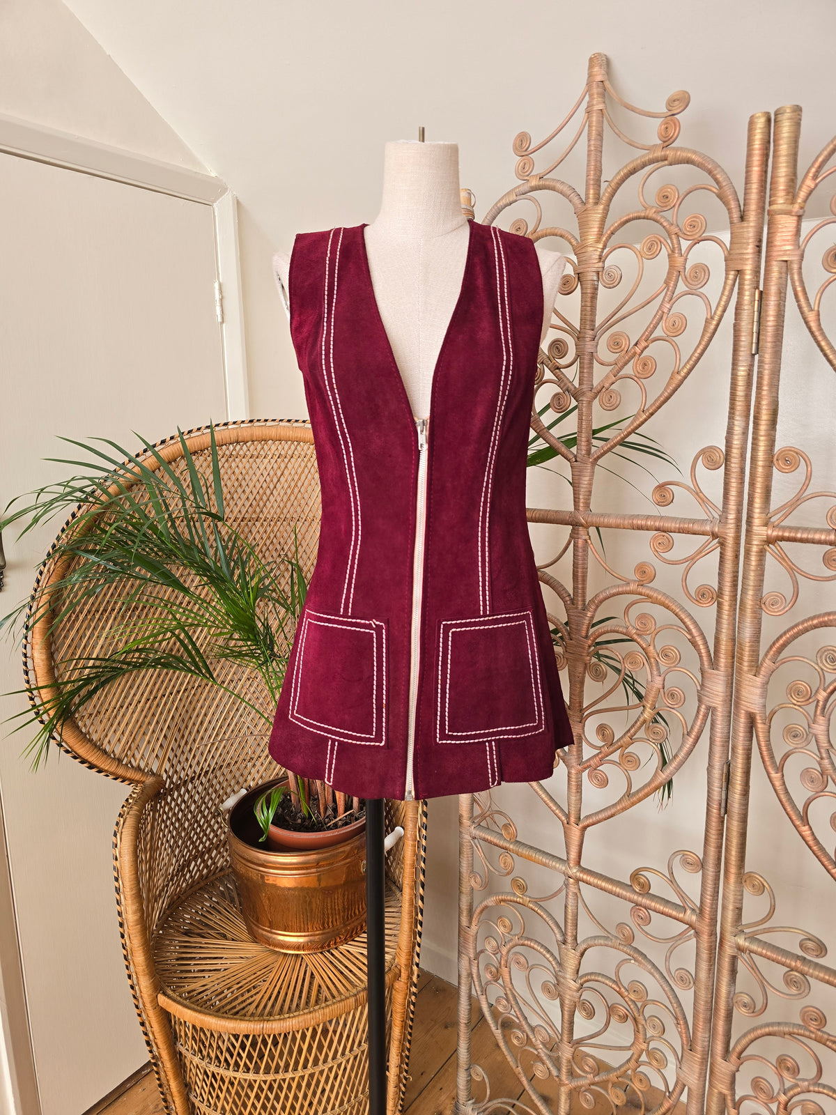 Vintage suede tunic