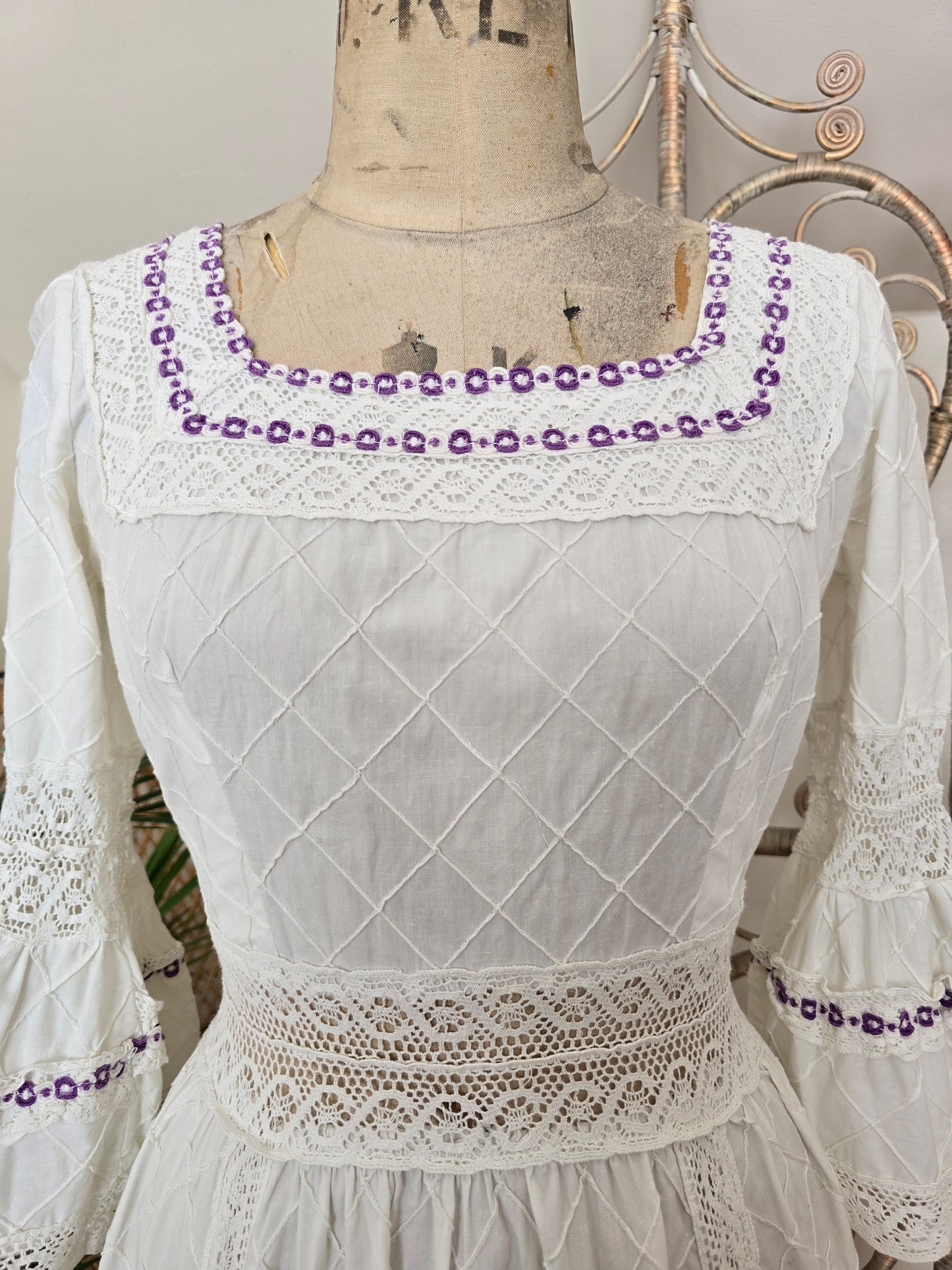 Vintage mexican 70s dress