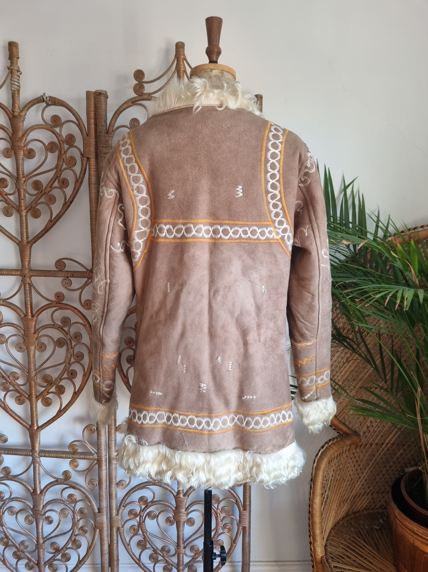 Vintage embroidered Afghan coat
