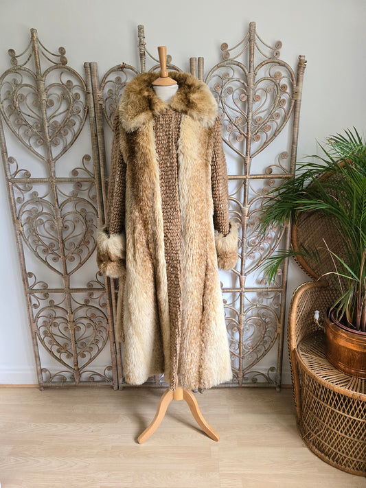 Vintage Astraka faux fur coat