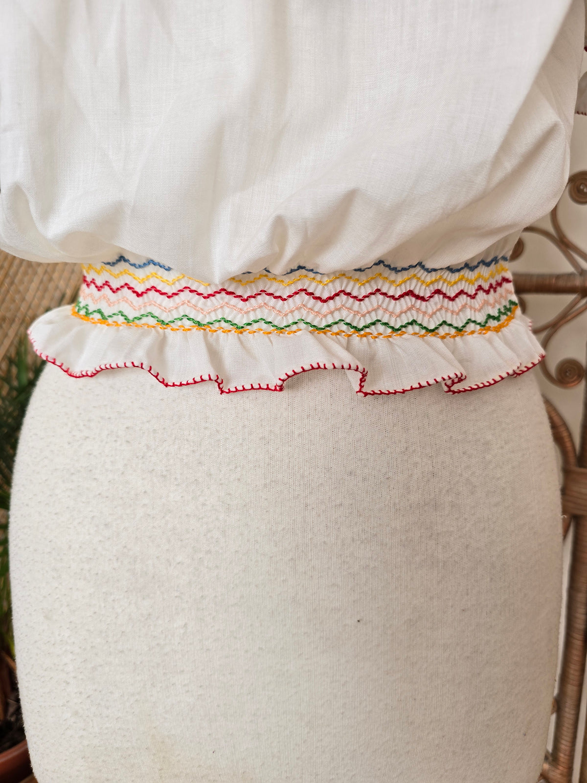 Vintage Hungarian embroidered blouse