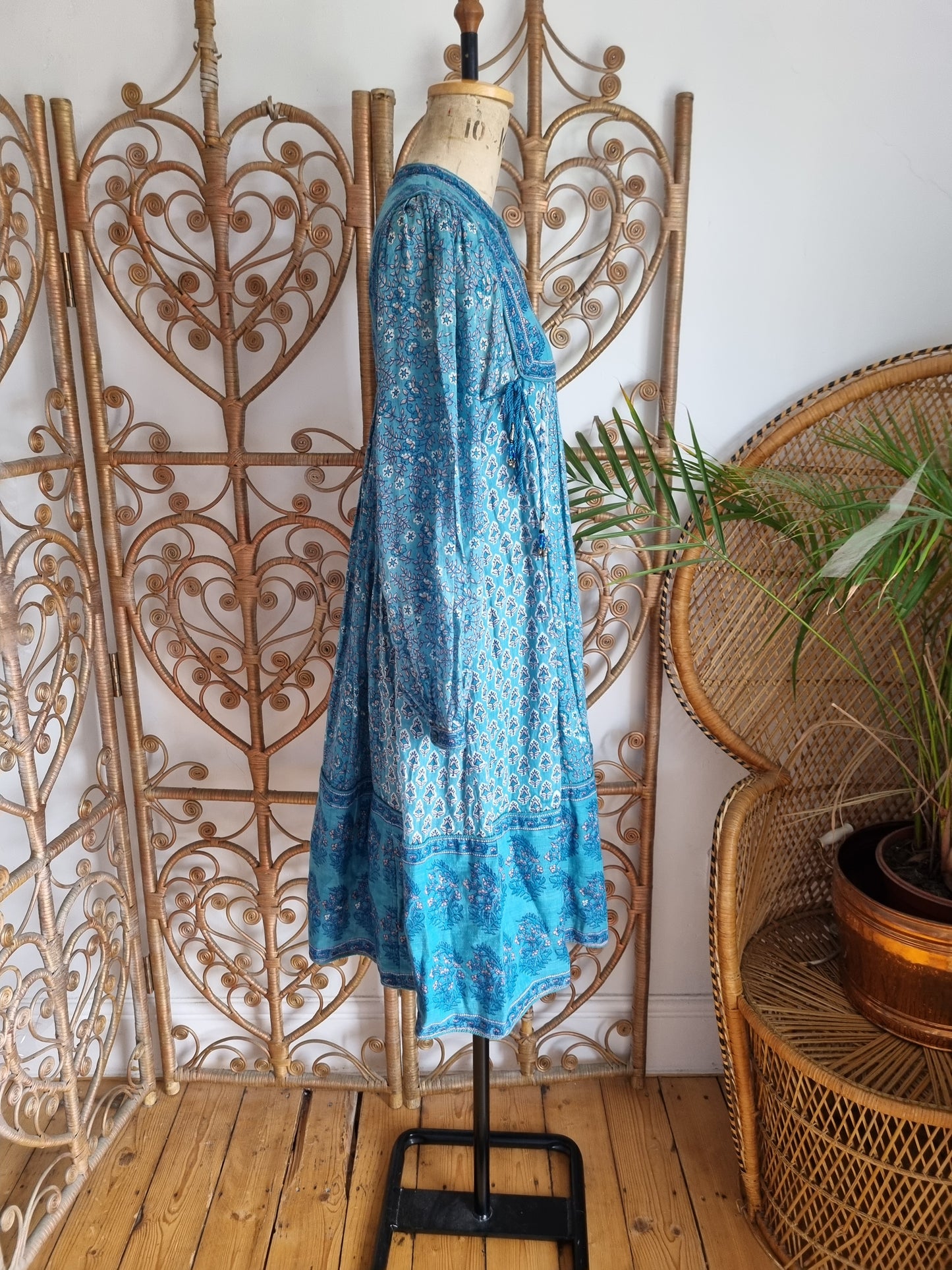 Vintage The vague by rockford Indian dress S