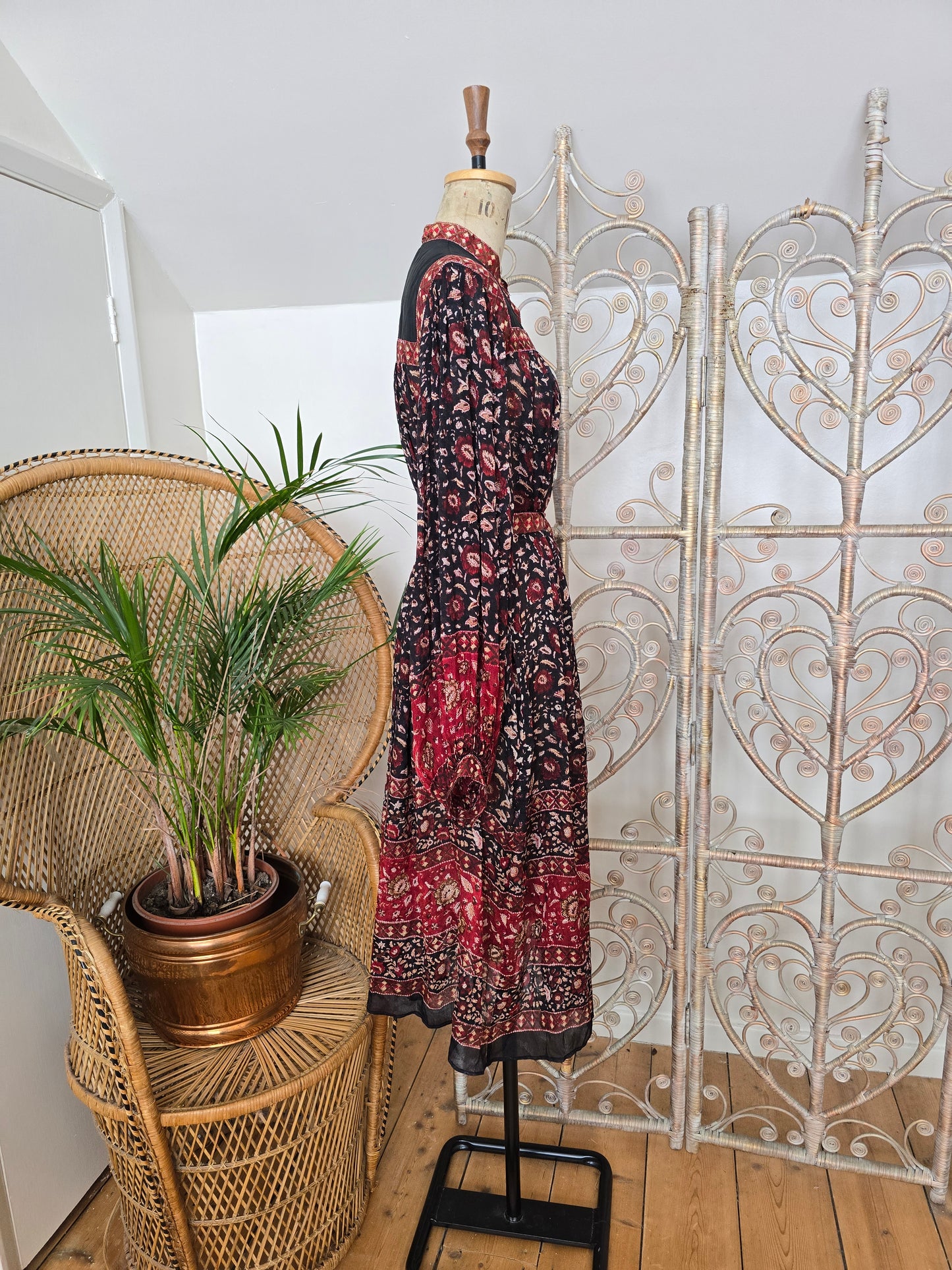 Vintage Ritu kumar for Monsoon silk Indian dress