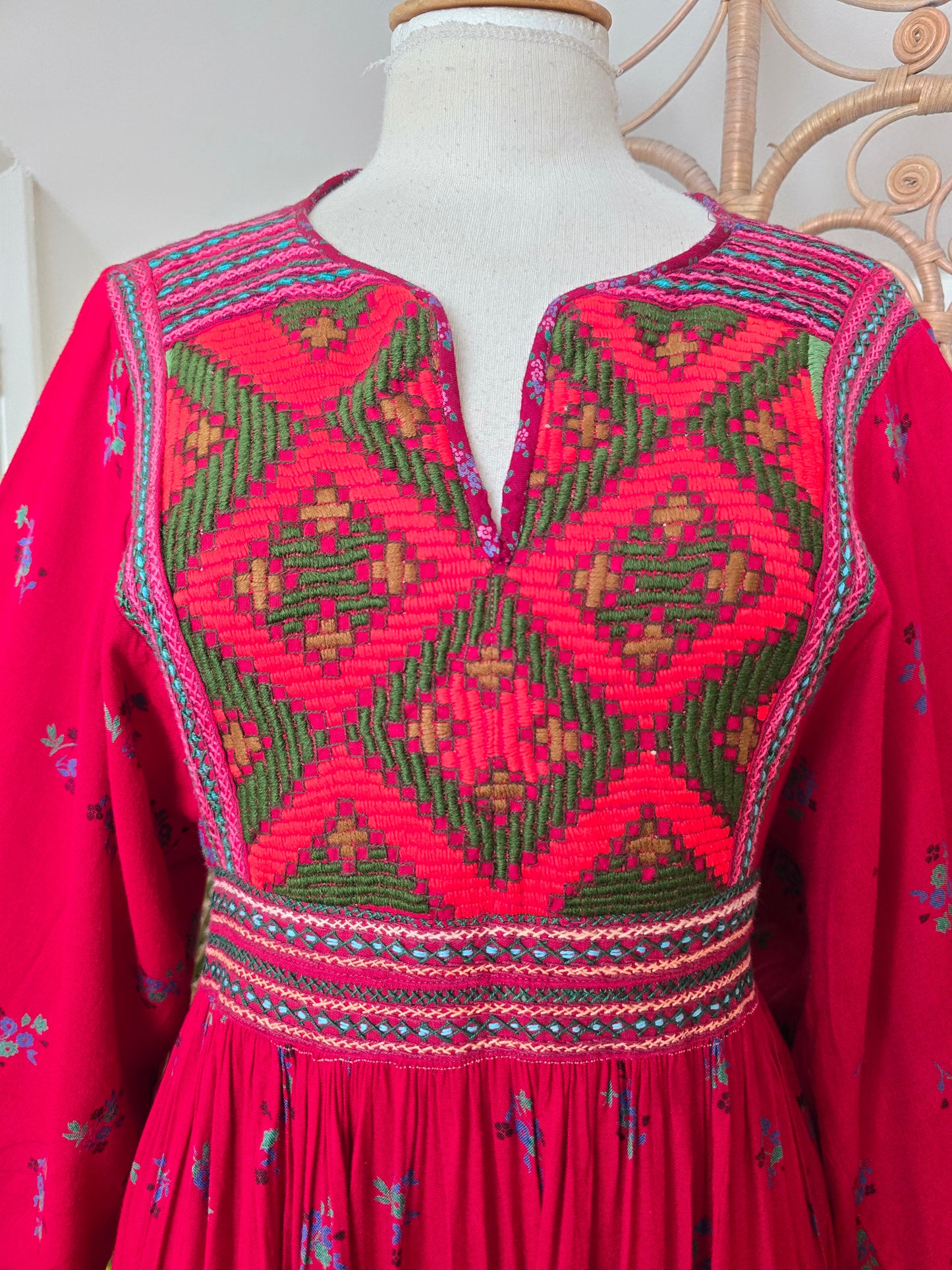 Vintage embroidered Afghan dress