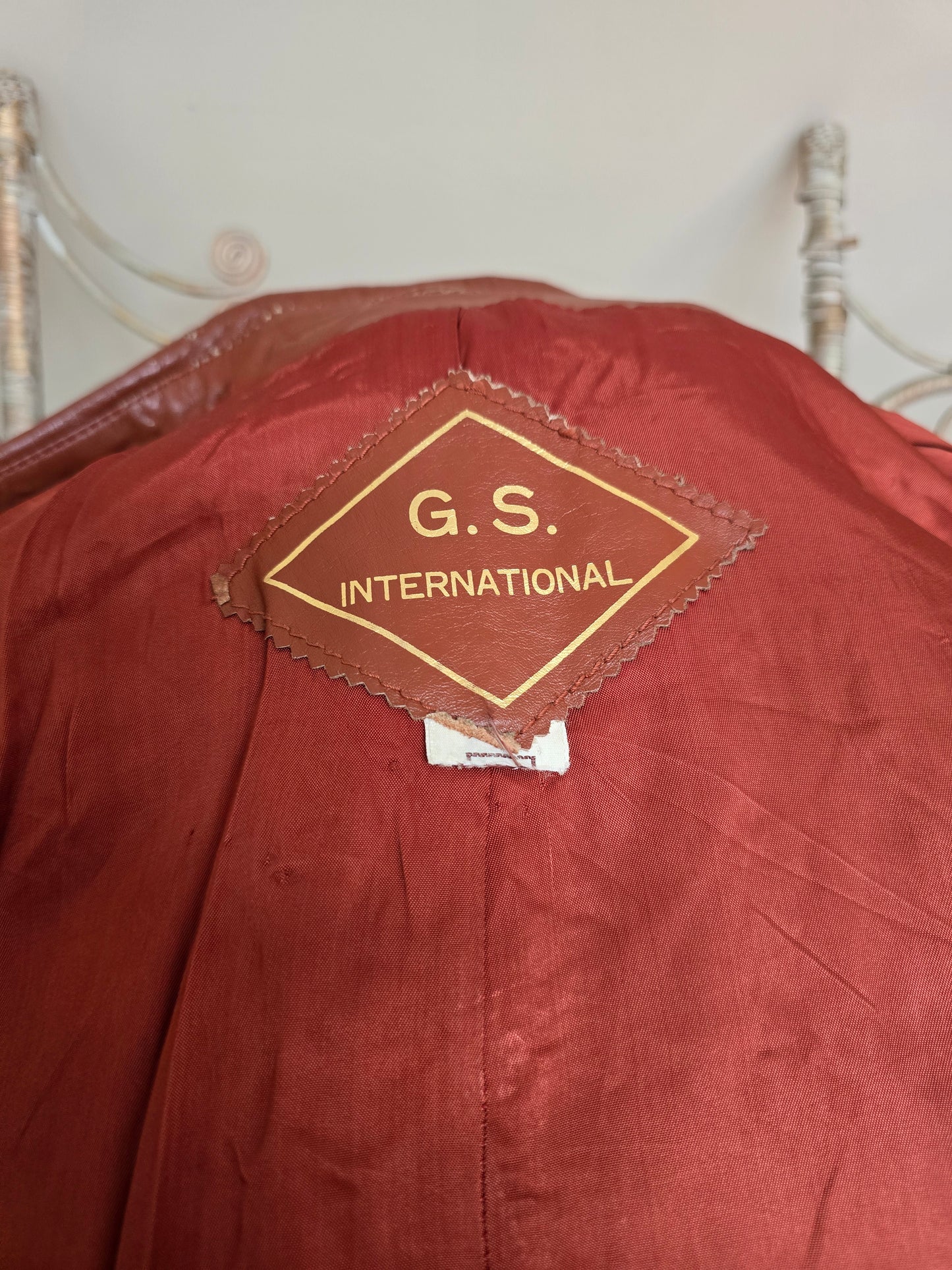 Vintage 60s leather jacket unisex