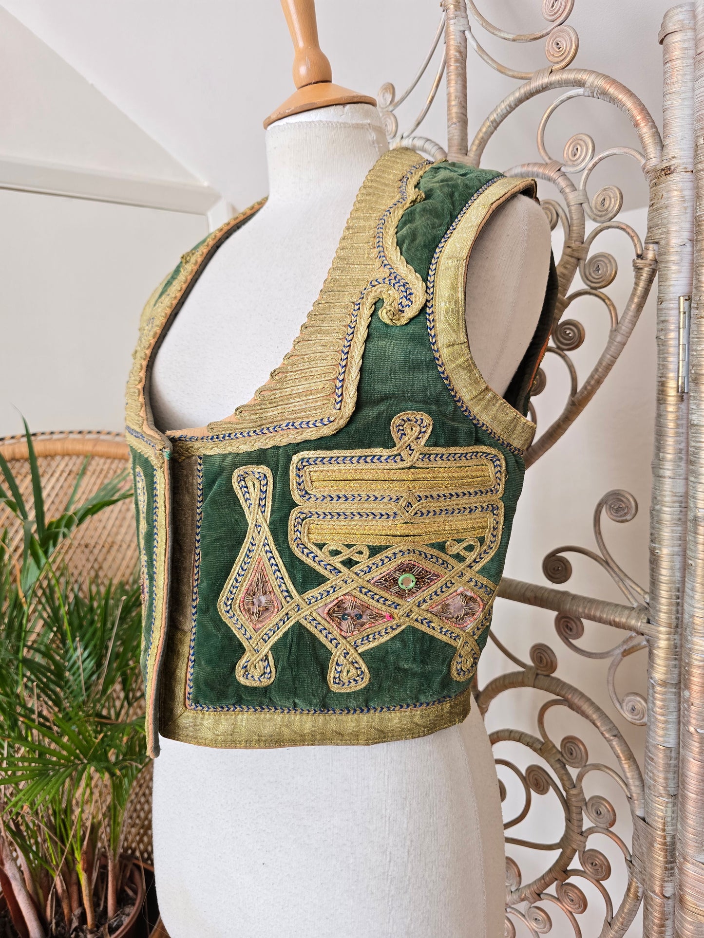 Vintage Antique Turkish velvet waistcoat