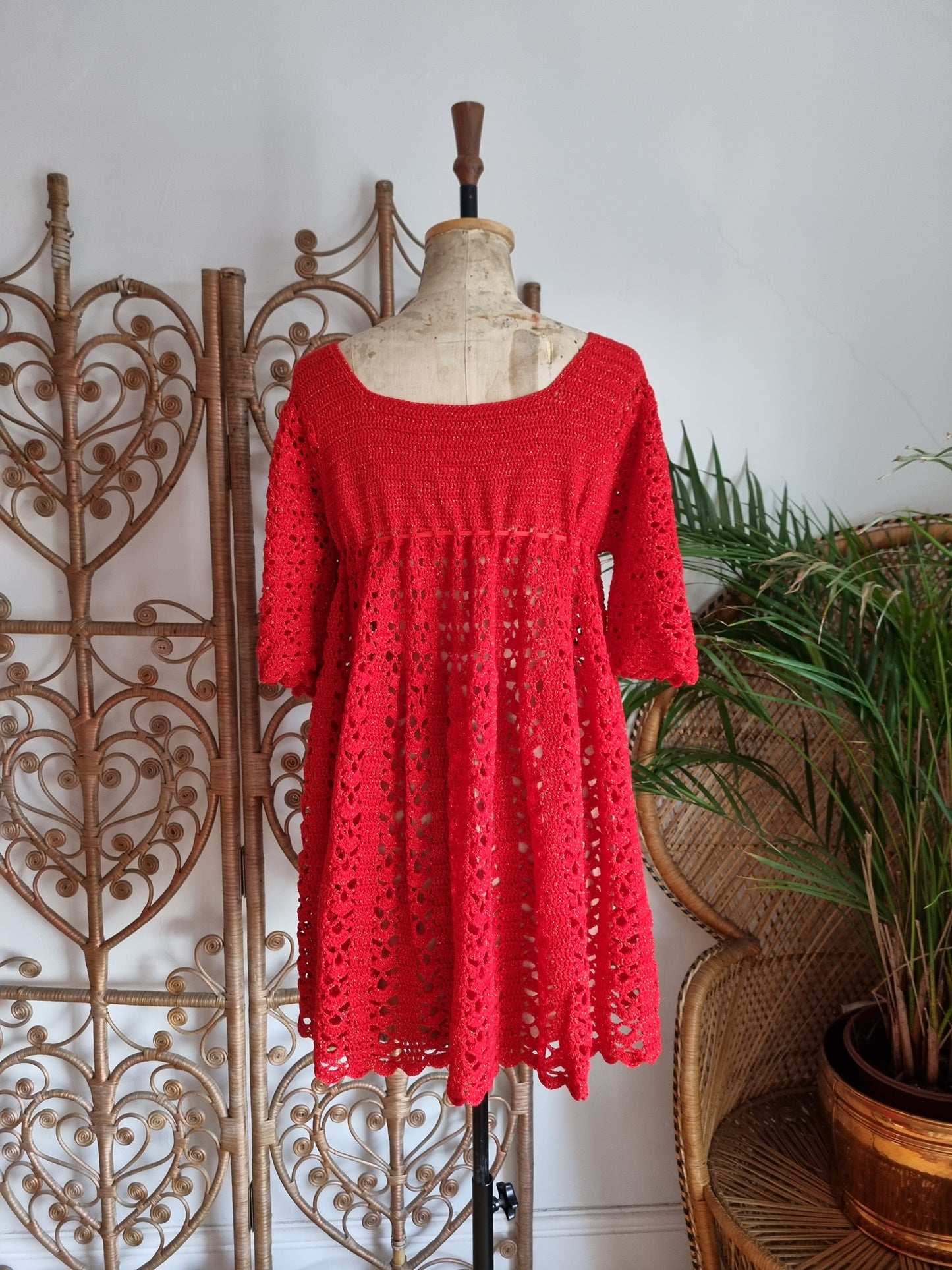 Vintage crochet tunic