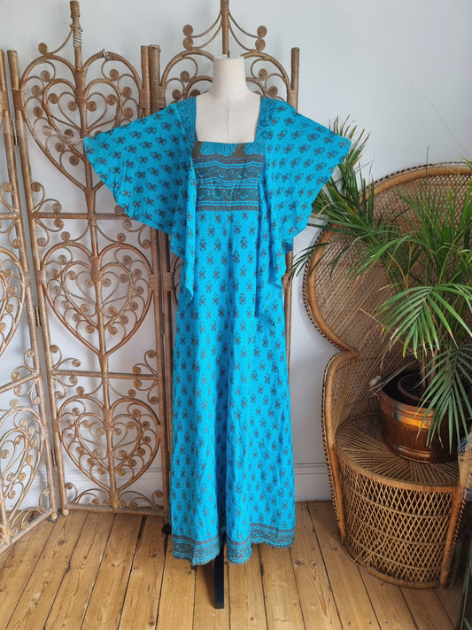 Vintage Indian 70s maxi dress