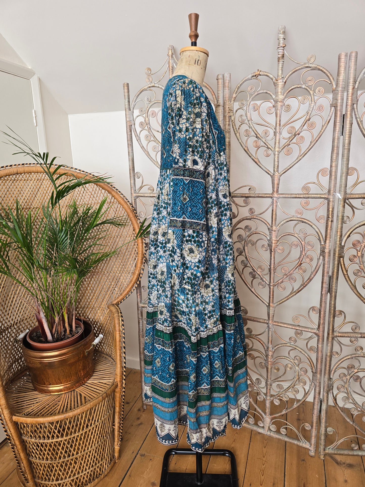 Vintage Mina of London Indian cotton dress