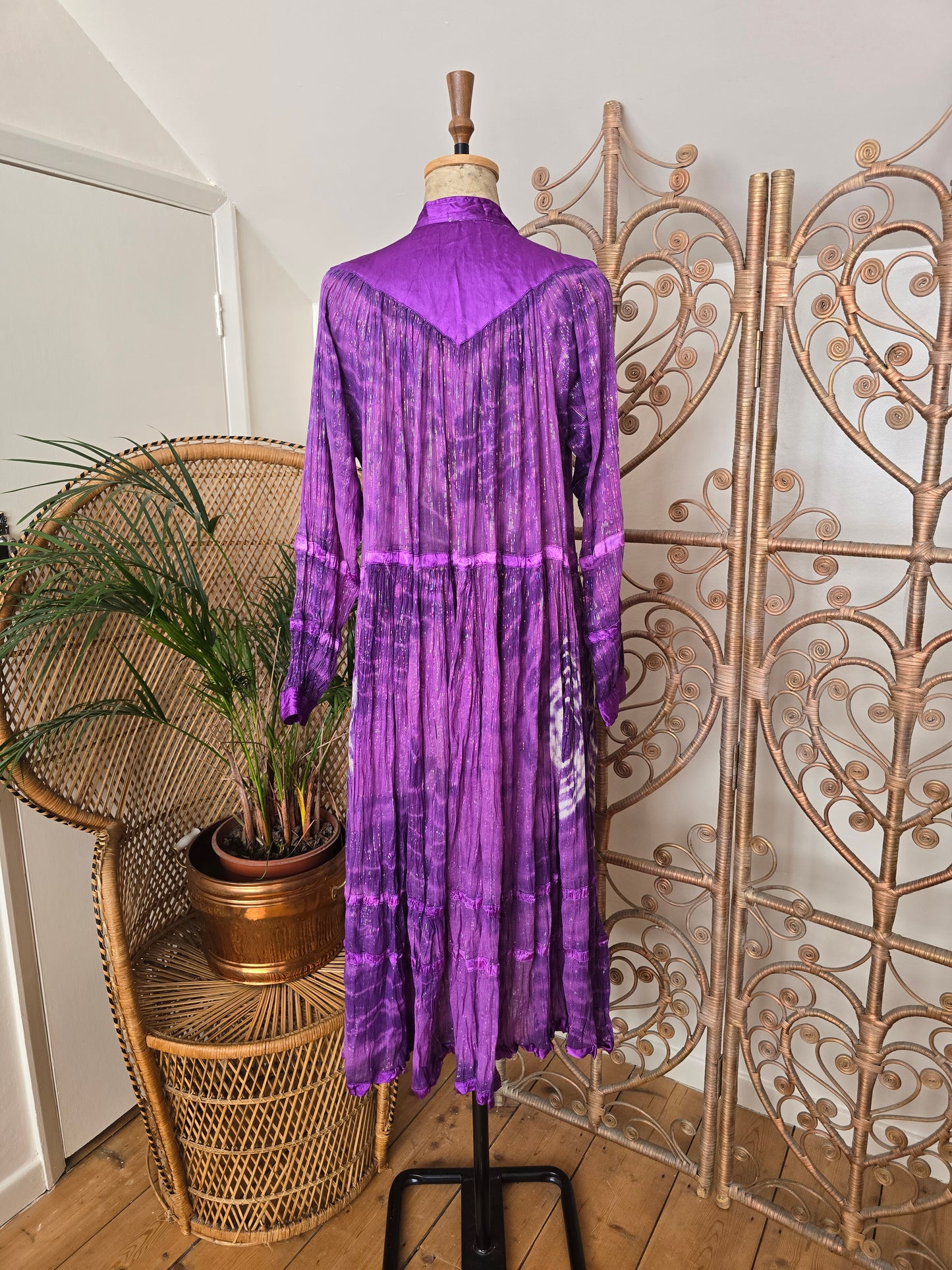 Vintage Indian tie dye dress
