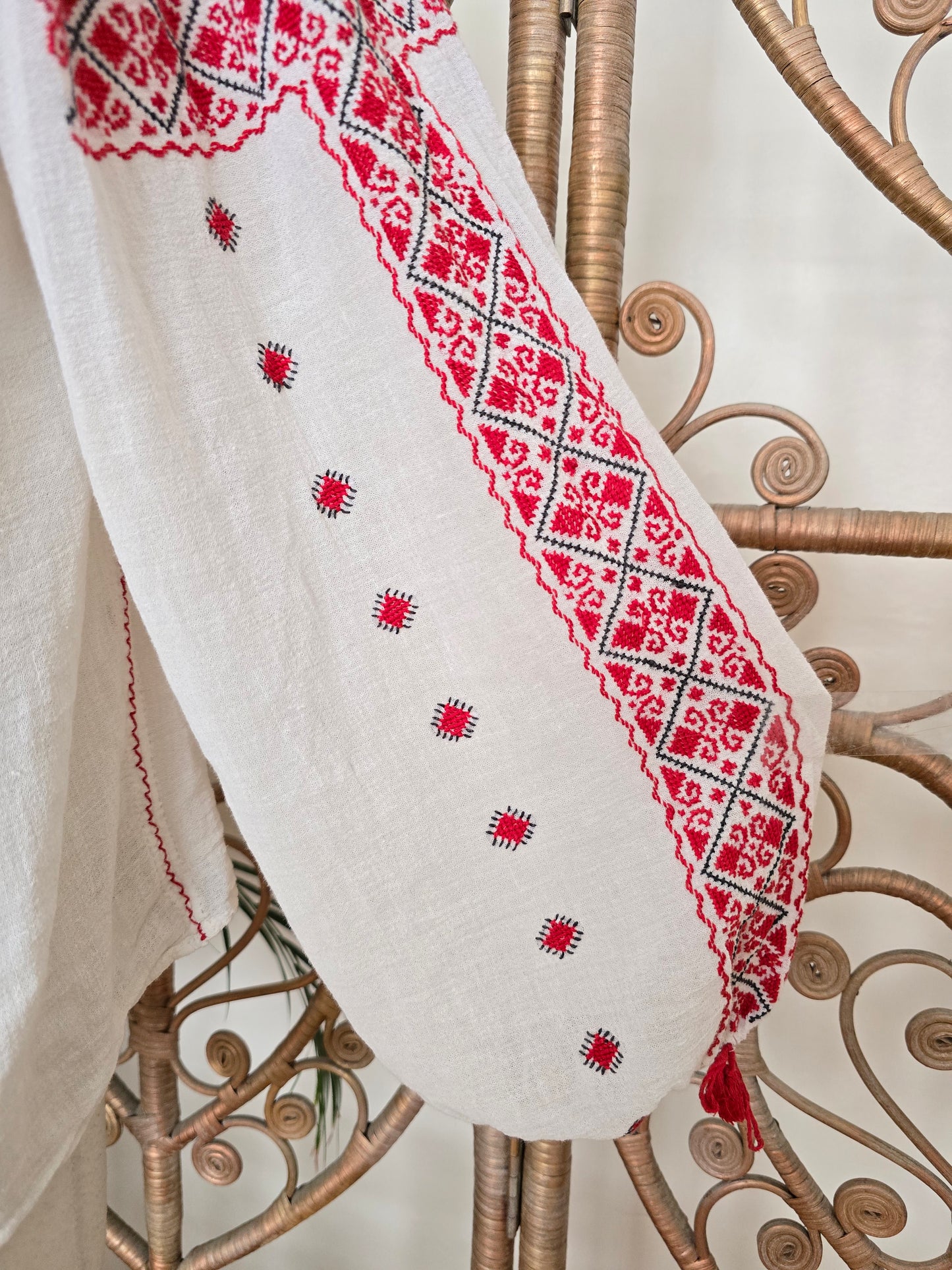 Vintage Romanian cheesecloth blouse