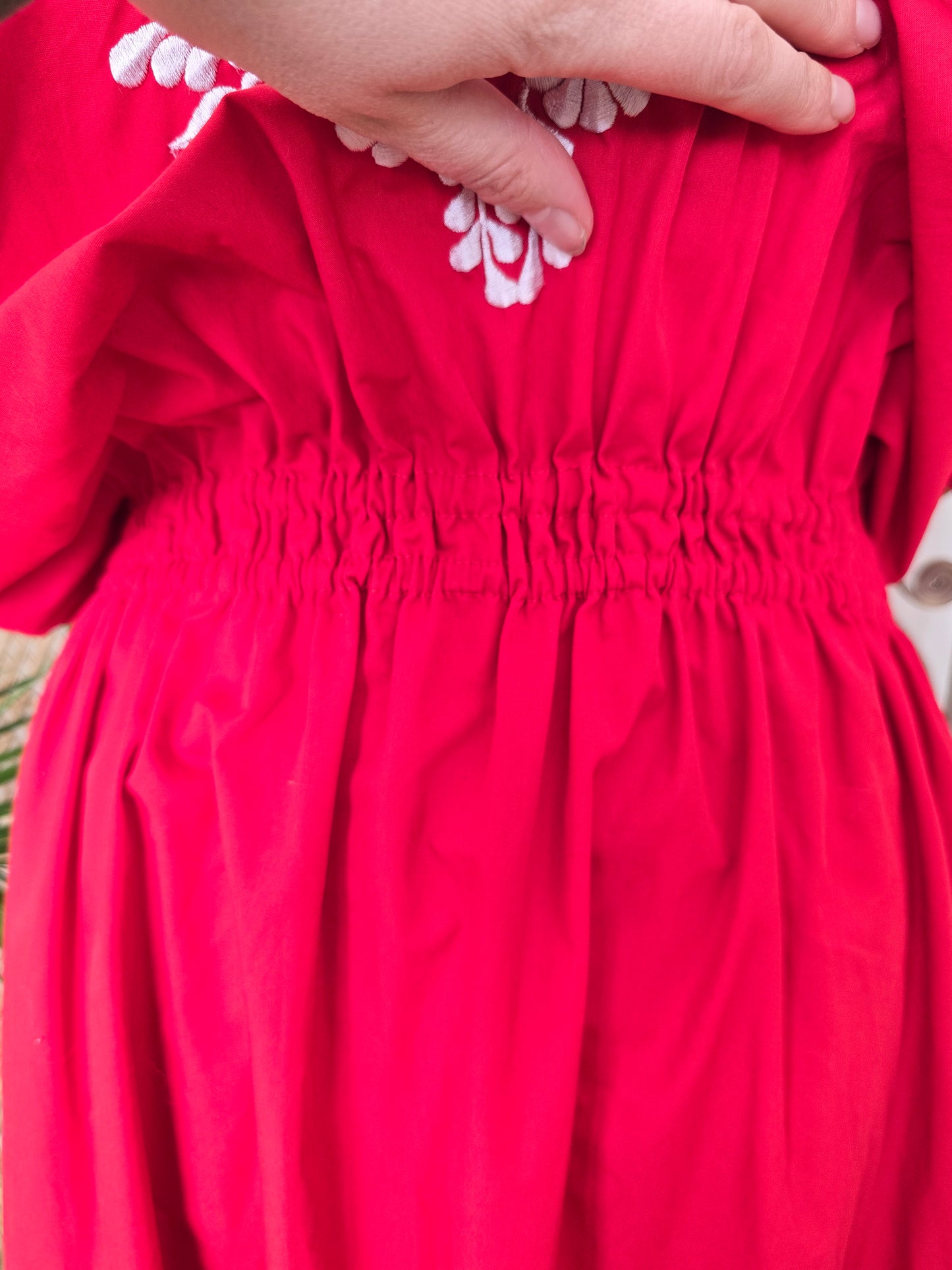 Vintage embroidered kaftan dress L