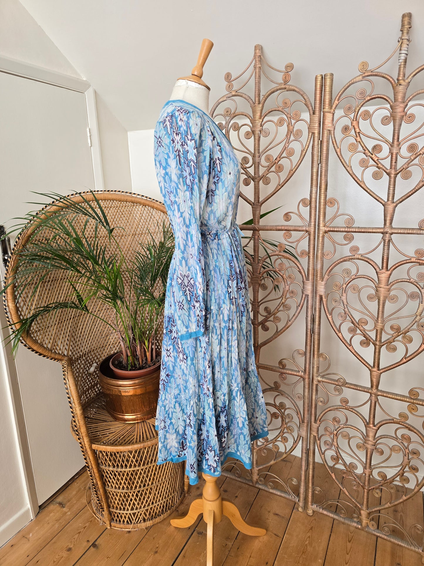 Vintage Peacock Indian dress