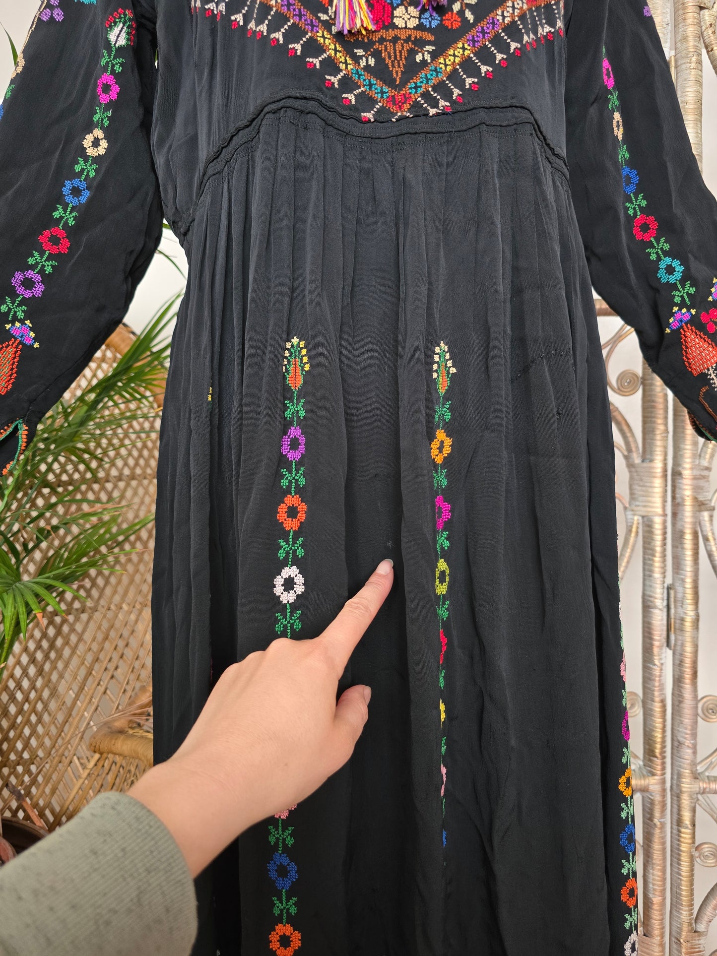 Vintage Syrian embroidered dress