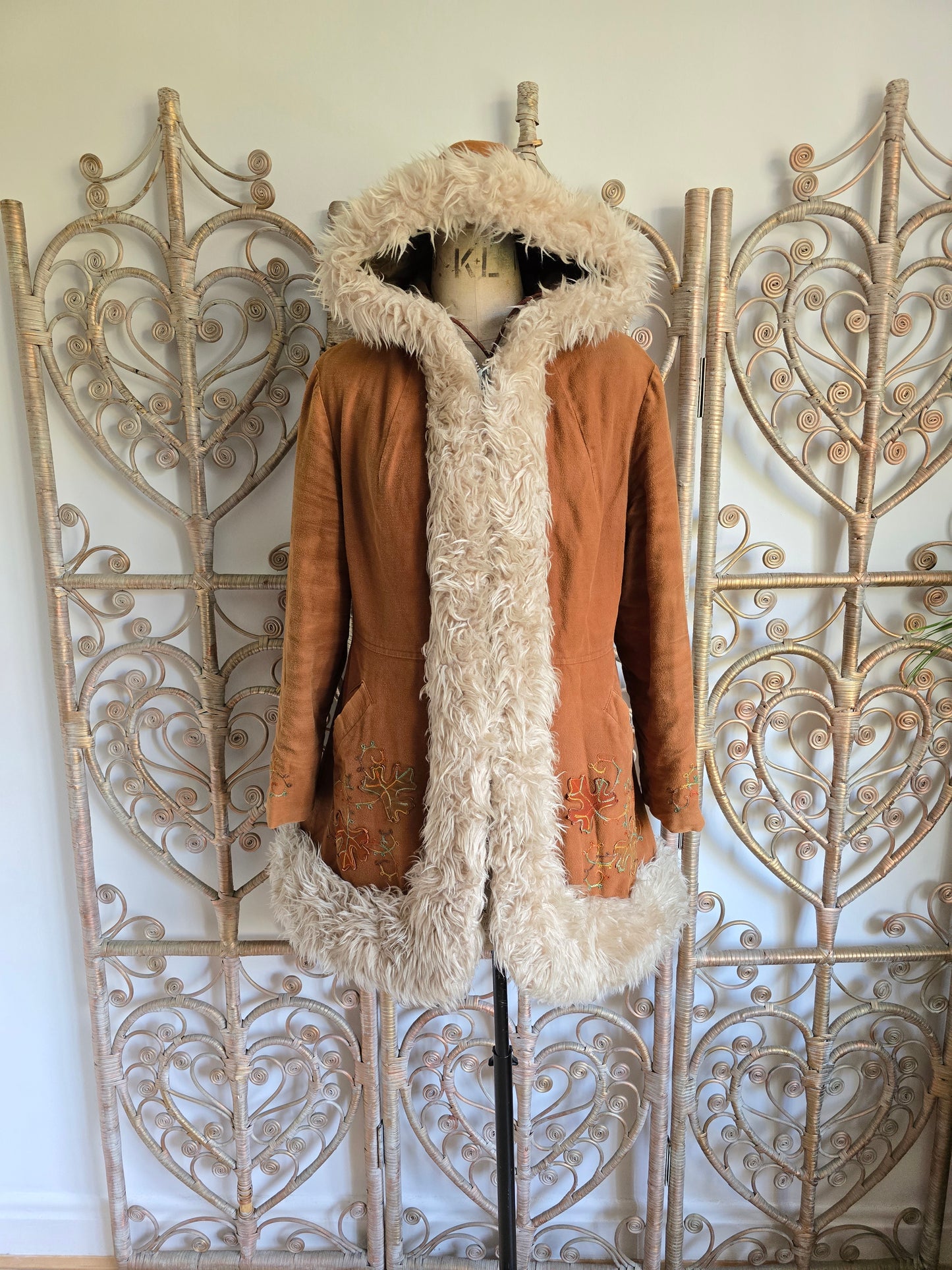 Vintage 70s hooded coat