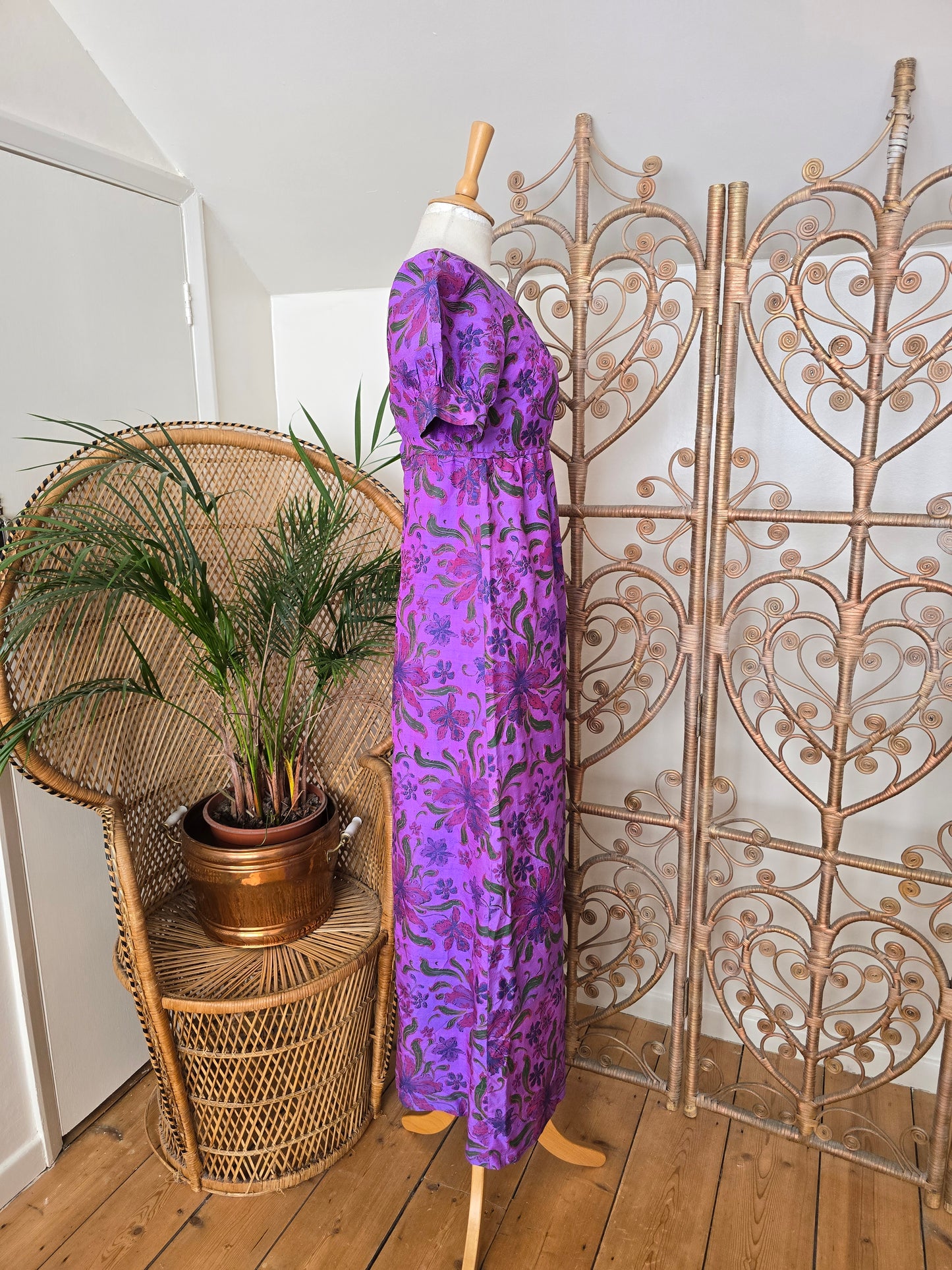 Vintage raw silk dress