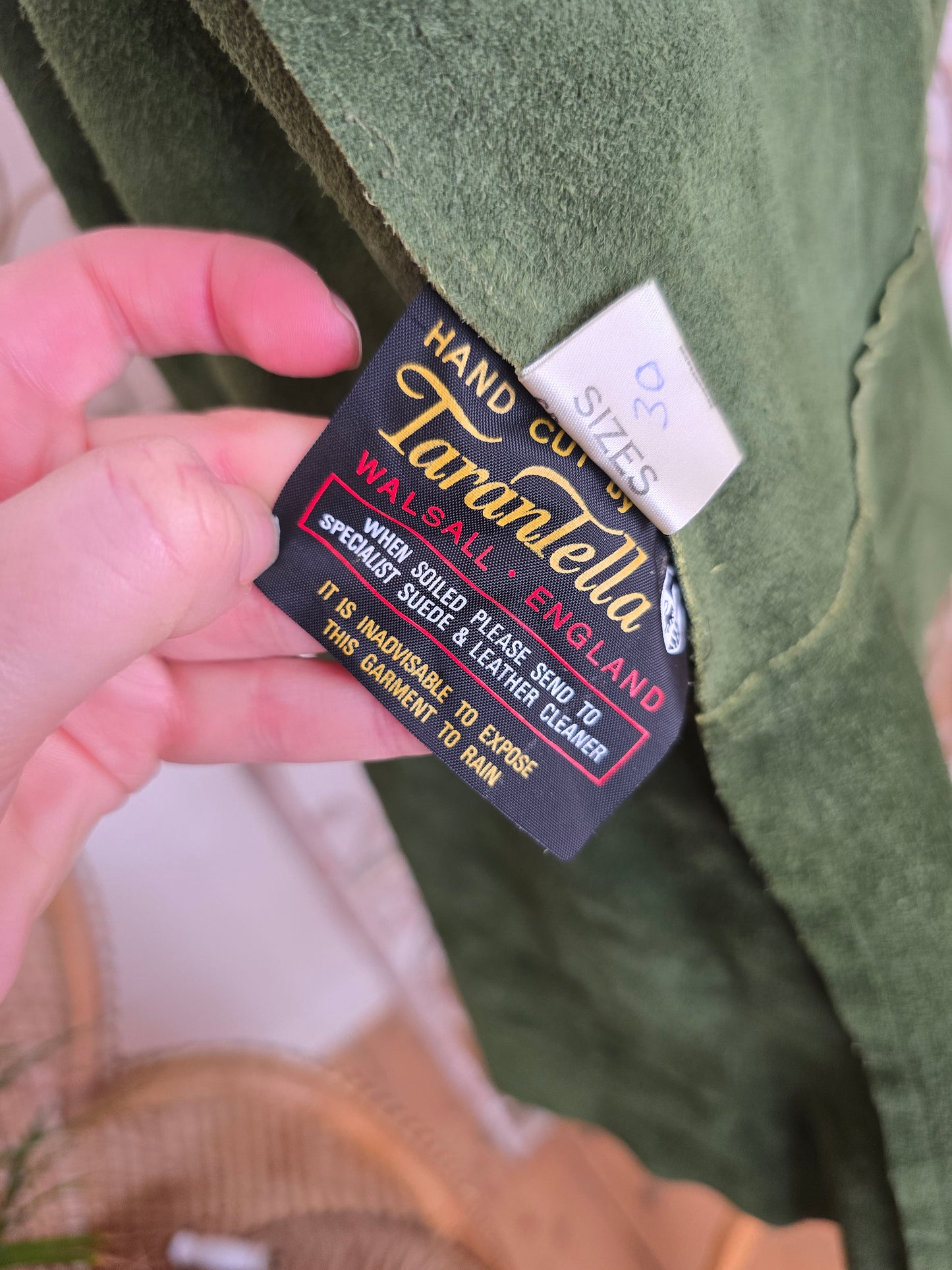 Vintage suede tunic waistcoat