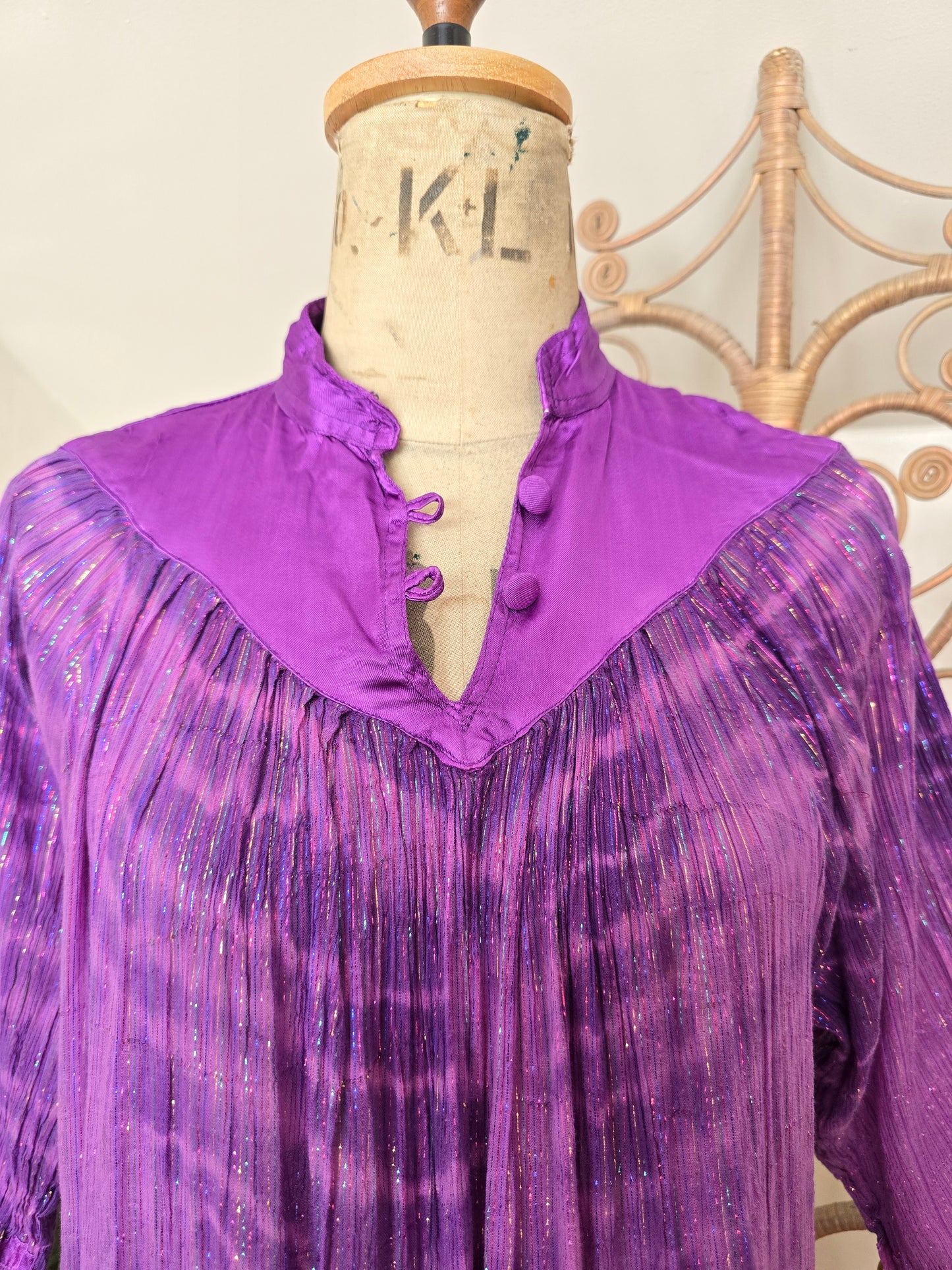 Vintage Indian tie dye dress