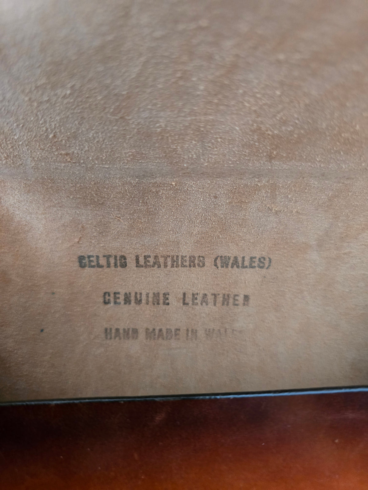 Vintage flower tooled leather bag