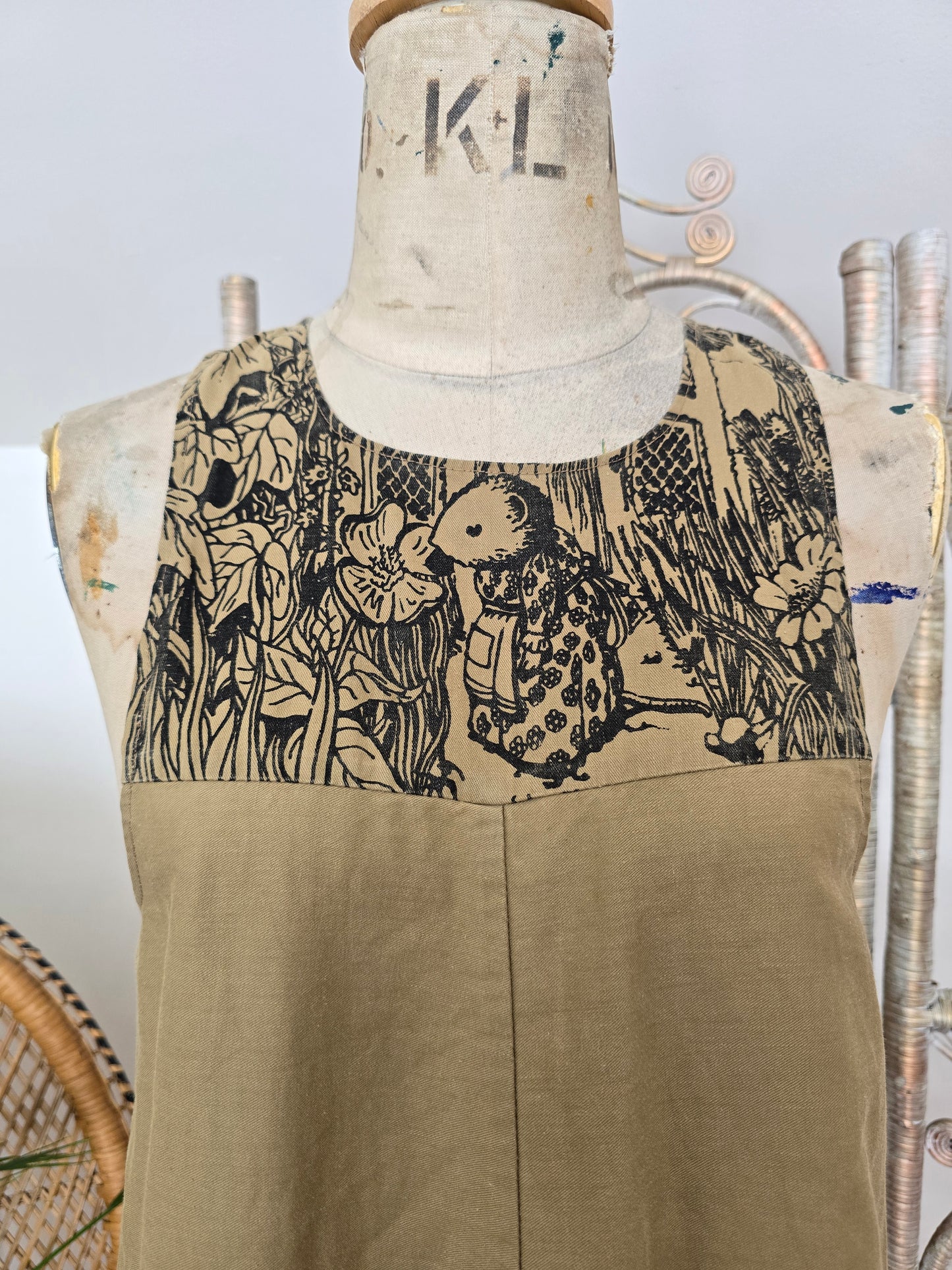 Vintage pinafore dress