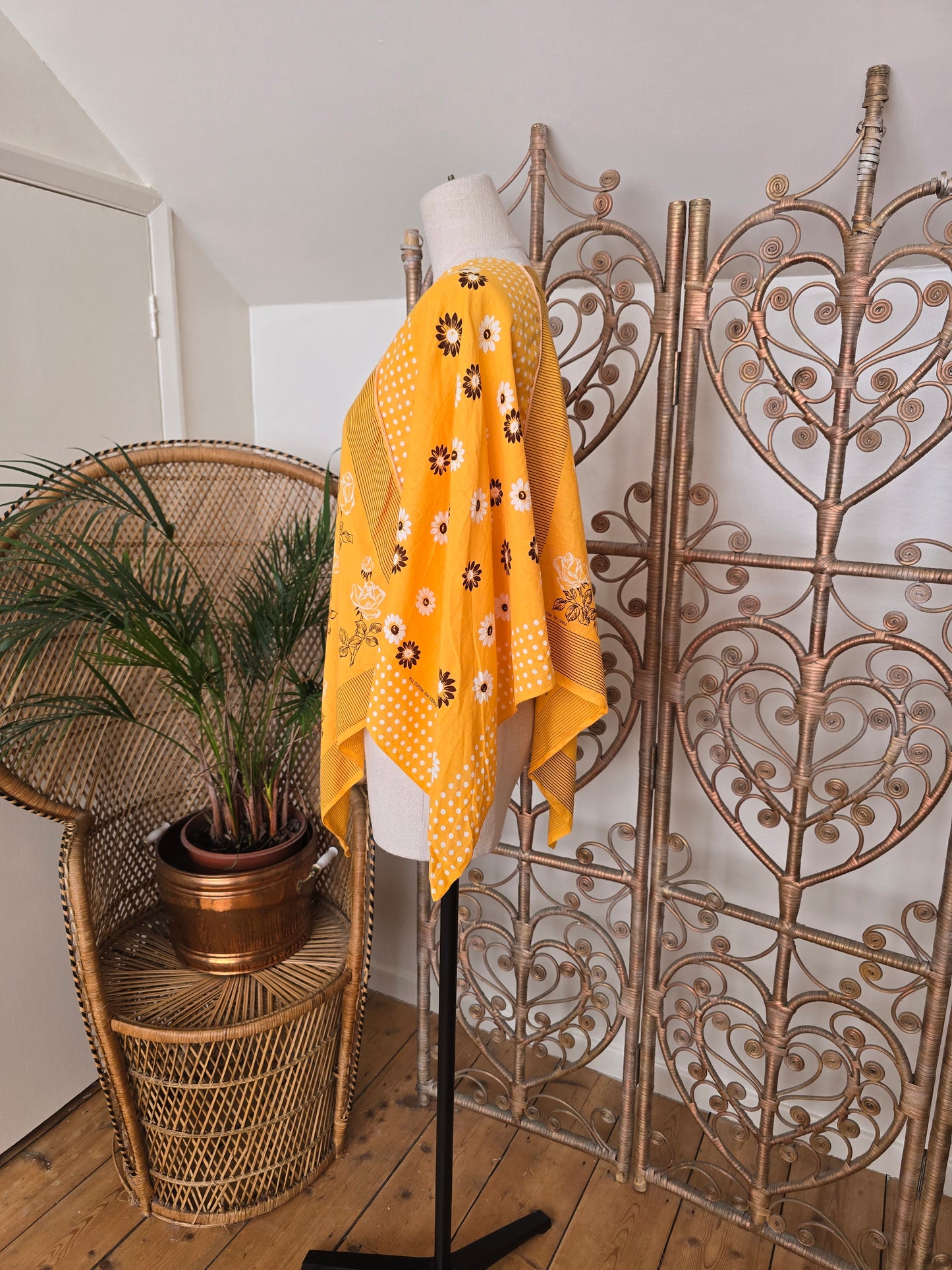 Vintage style handkerchief blouse tunic