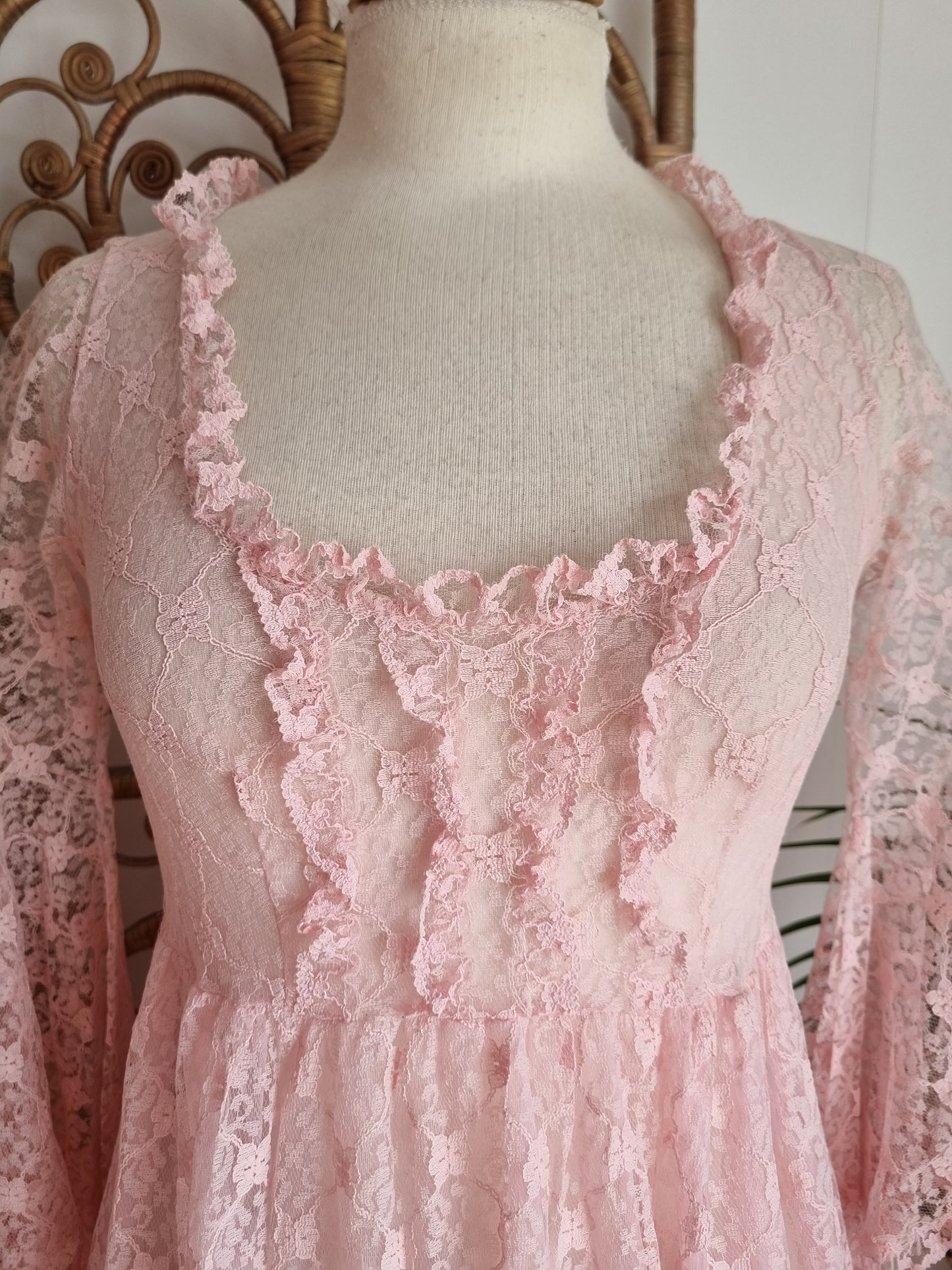 Vintage lace Richards shop dress S