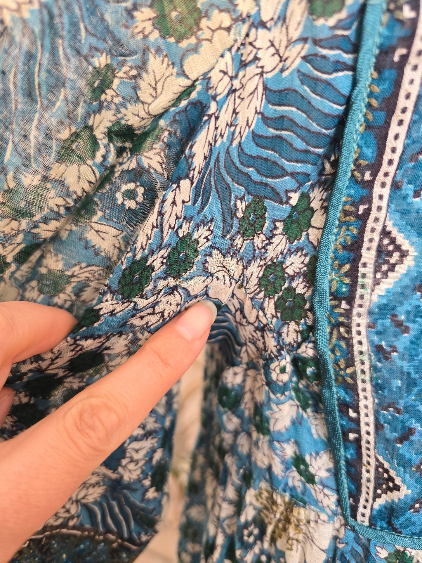 Vintage Mina of London Indian cotton dress