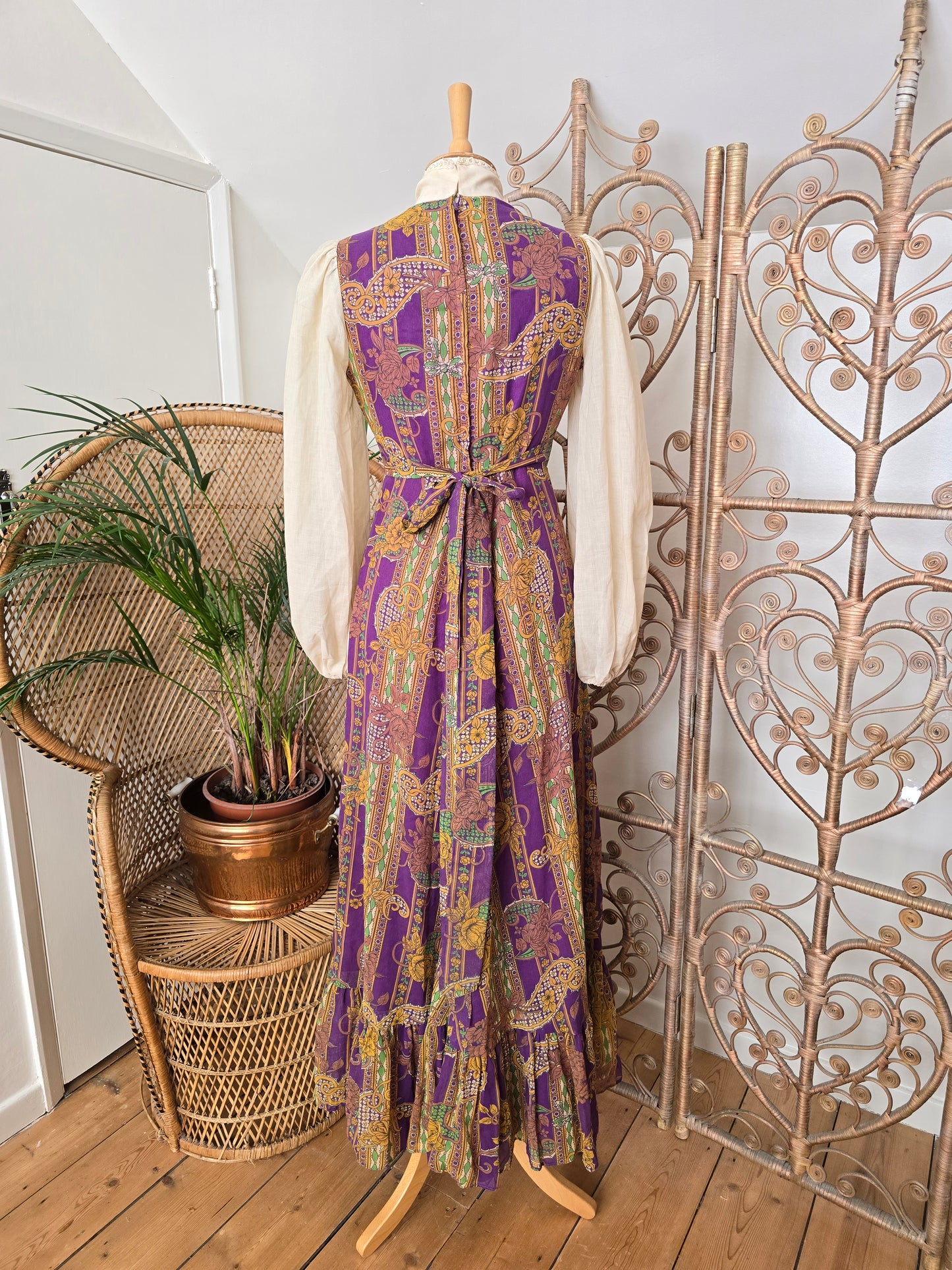 Vintage 70s Clothes Samuel Sherman maxi dress