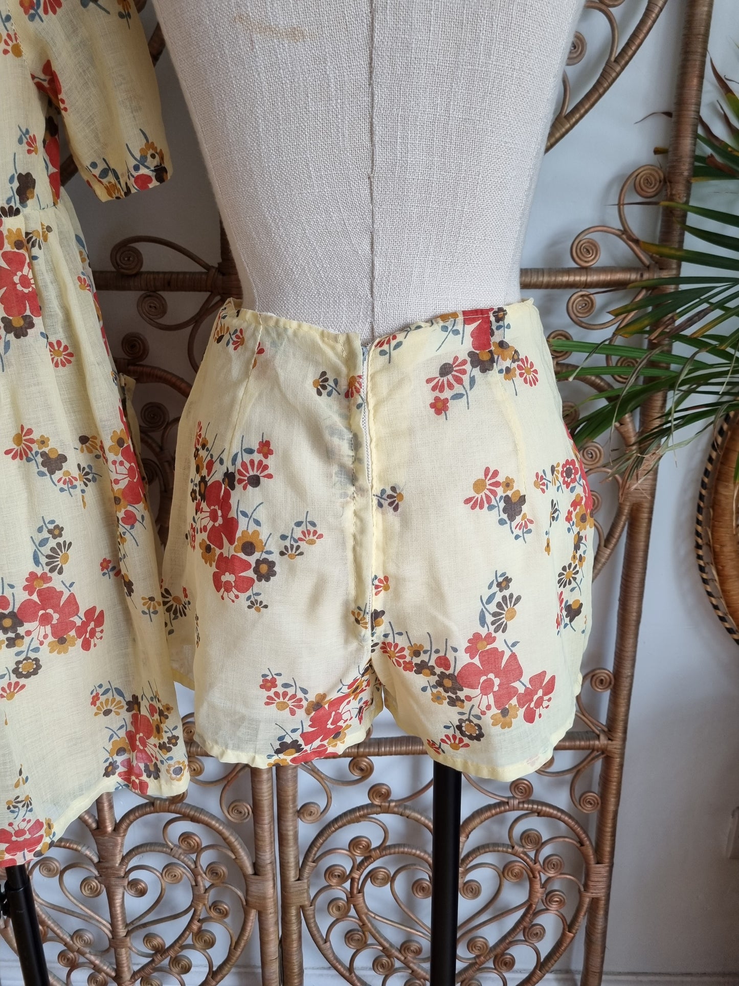 Vintage two piece dress shorts