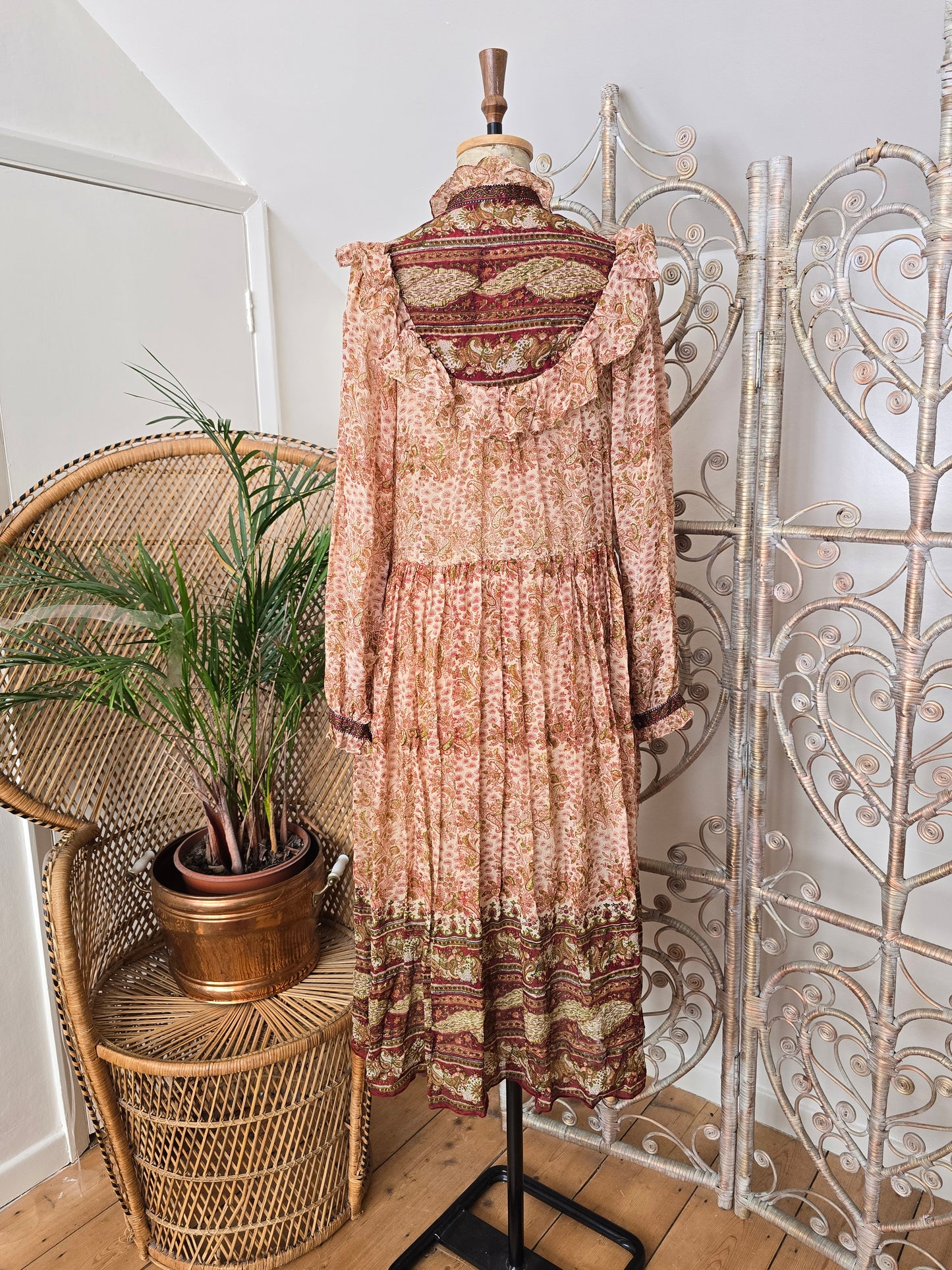 Vintage silk Indian dress