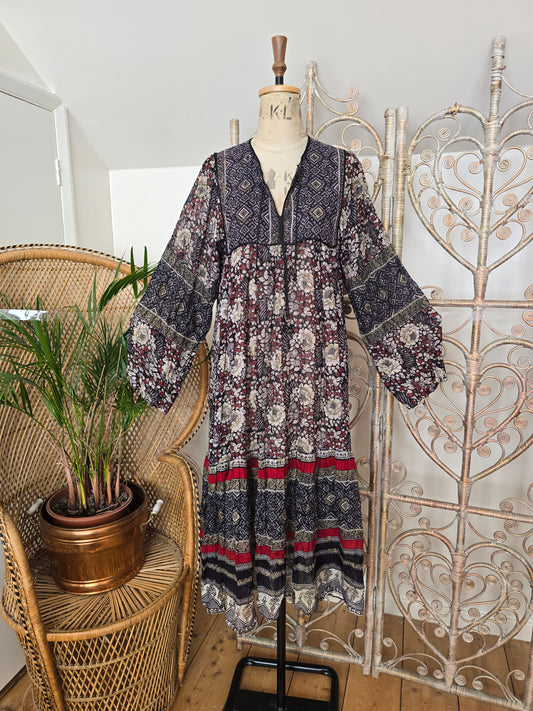 Vintage Mina of London Indian cotton dress
