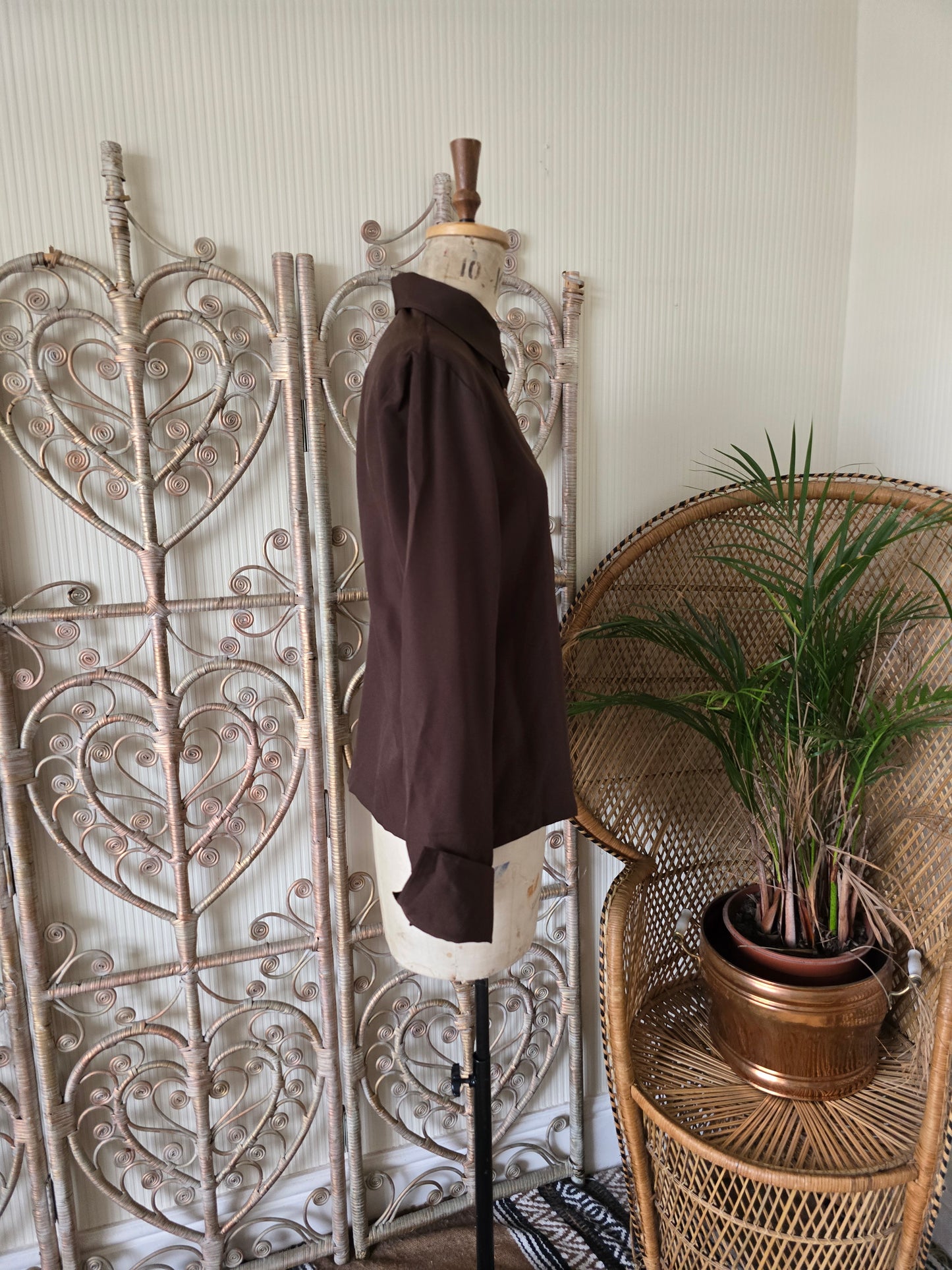 Vintage brown blouse