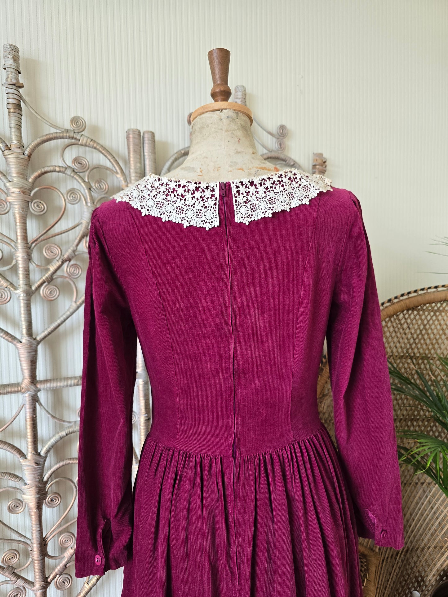 Vintage needlecord Laura Ashley dress