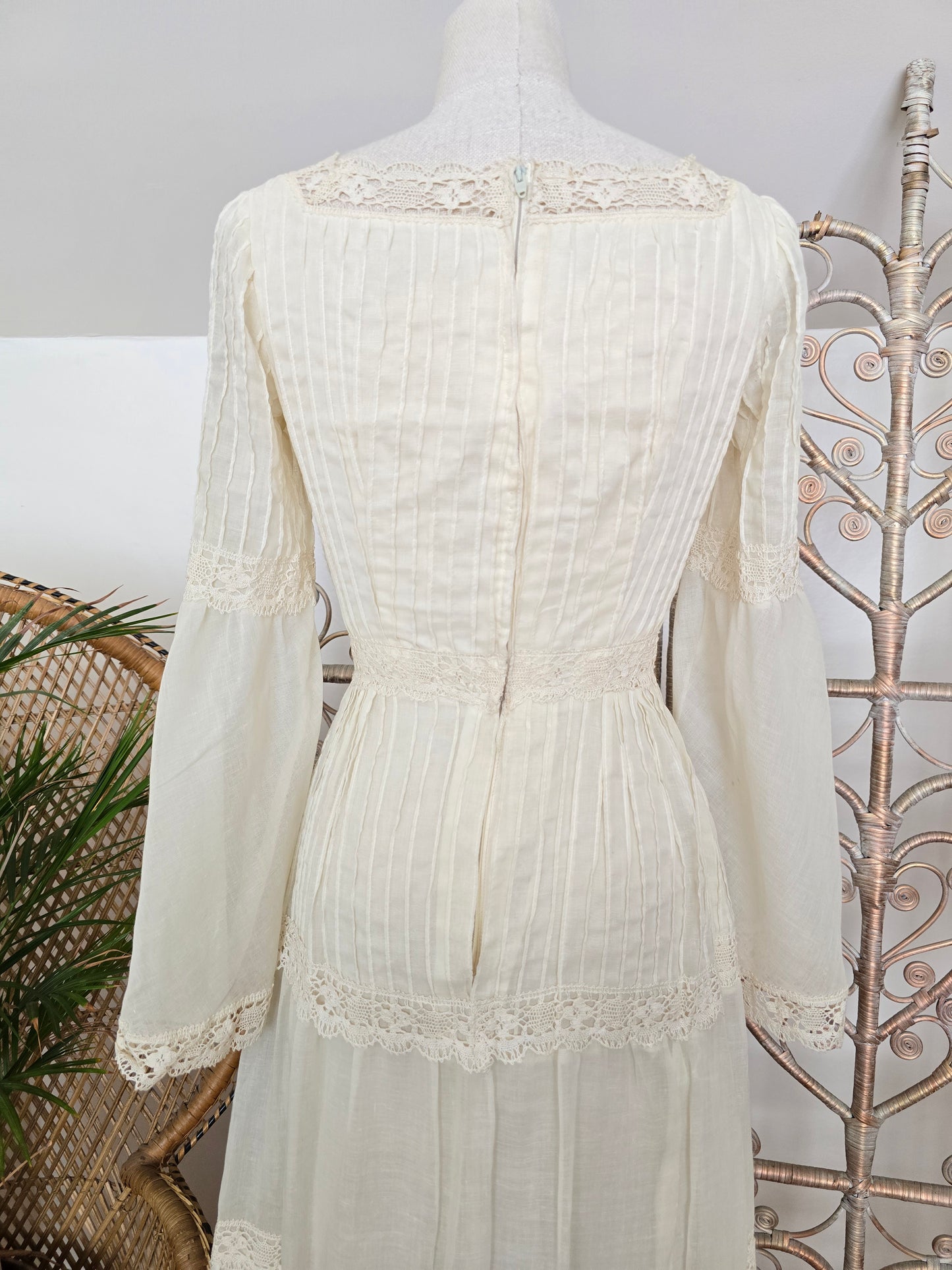 Vintage lace maxi dress