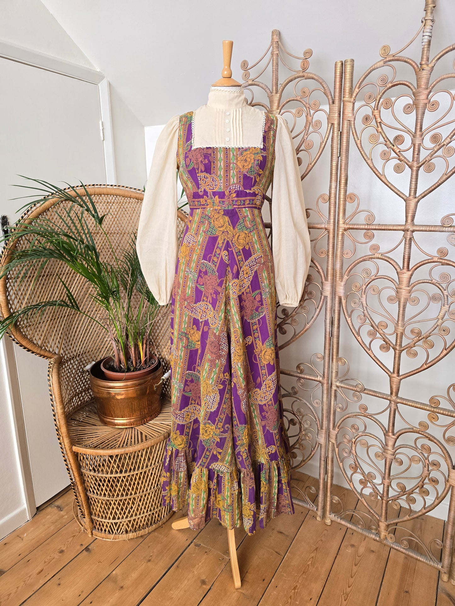 Vintage 70s Clothes Samuel Sherman maxi dress