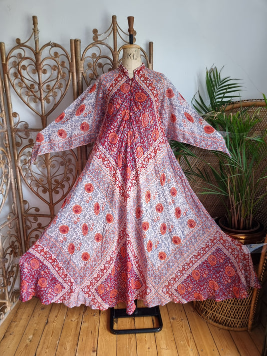 Vintage Adini Indian kaftan dress