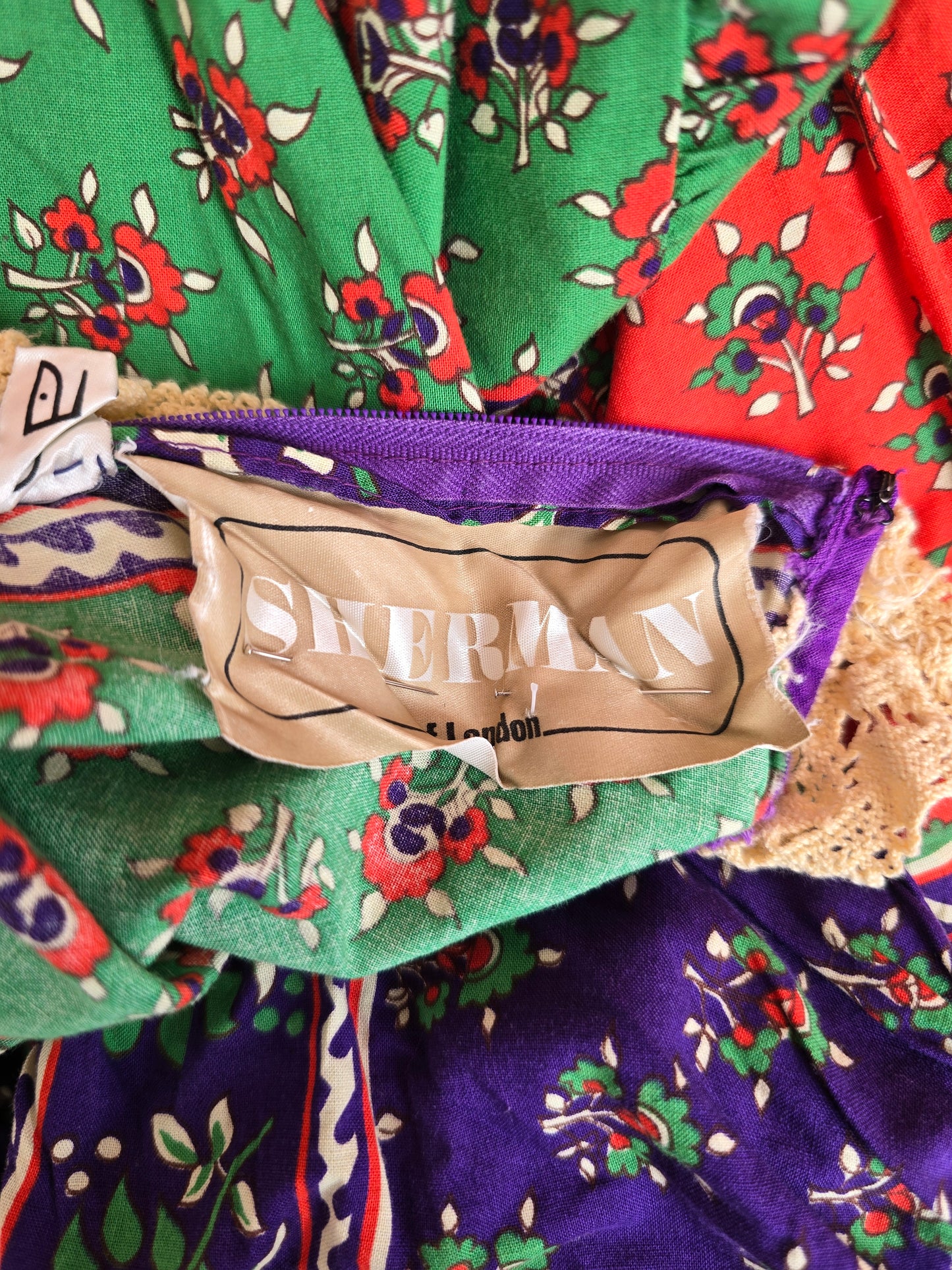 Vintage 70s Samuel Sherman maxi dress